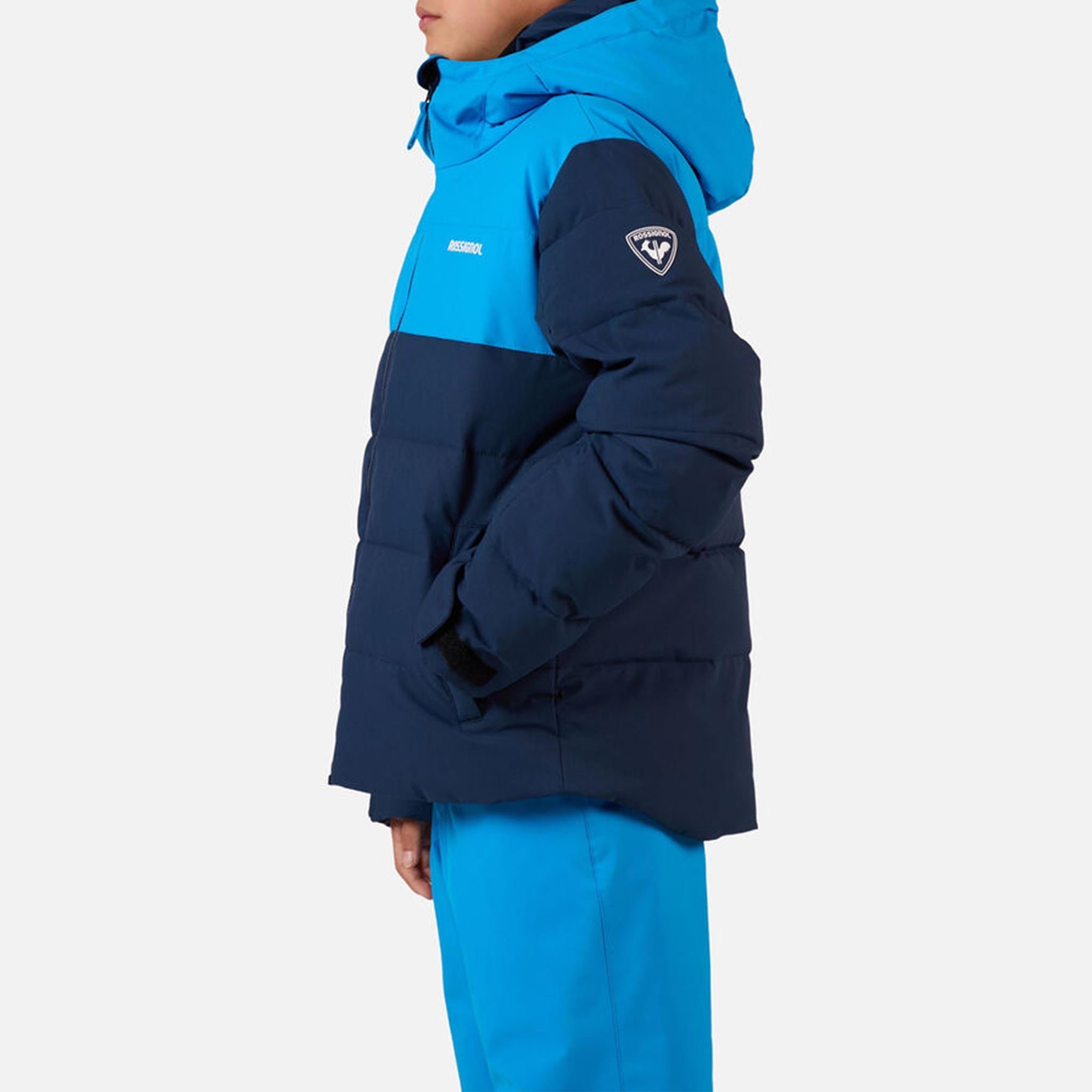 Quilted Junior Ski Jacket in Dark Navy