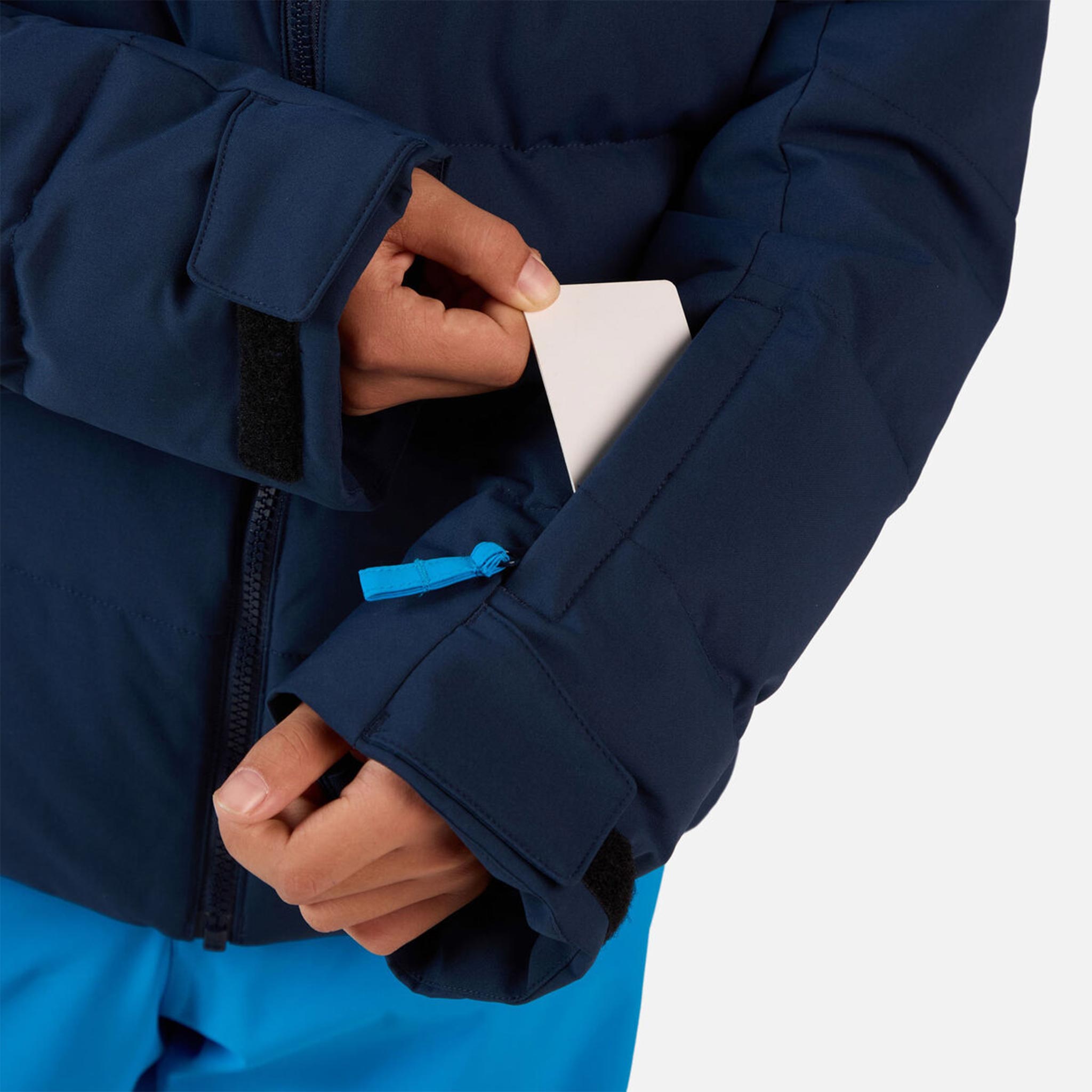 Quilted Junior Ski Jacket in Dark Navy