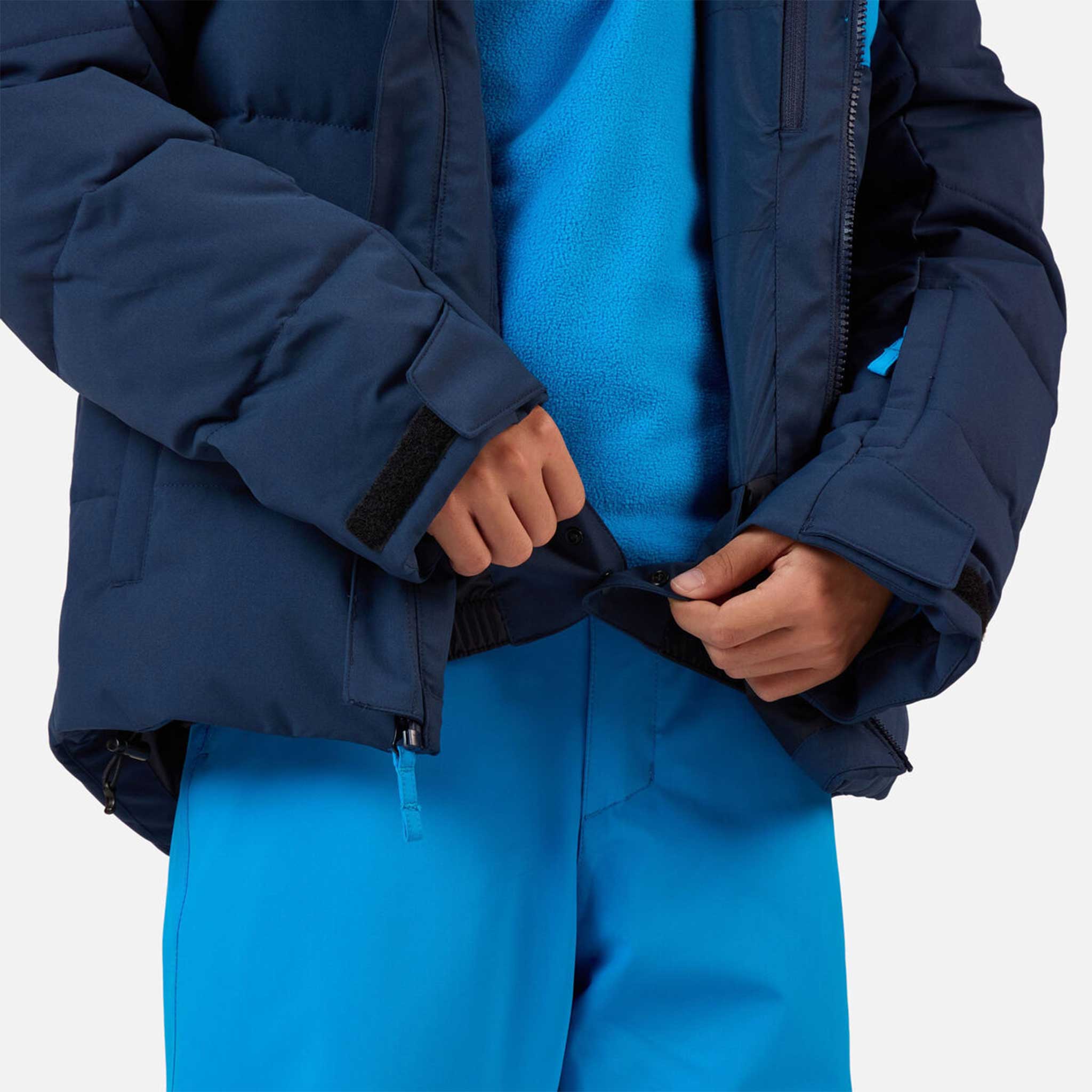 Quilted Junior Ski Jacket in Dark Navy