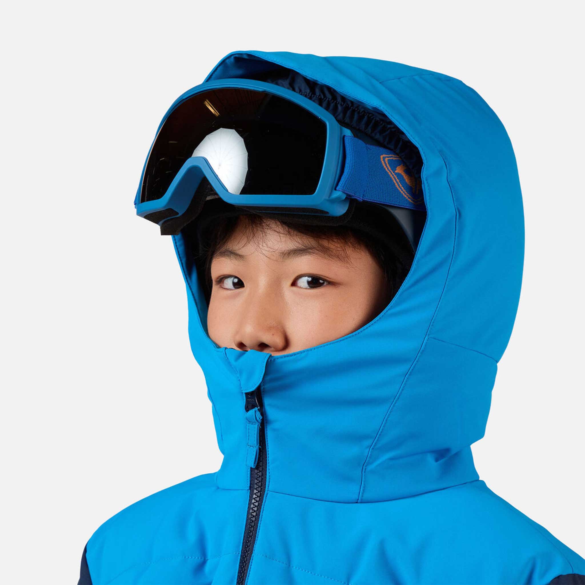 Quilted Junior Ski Jacket in Dark Navy