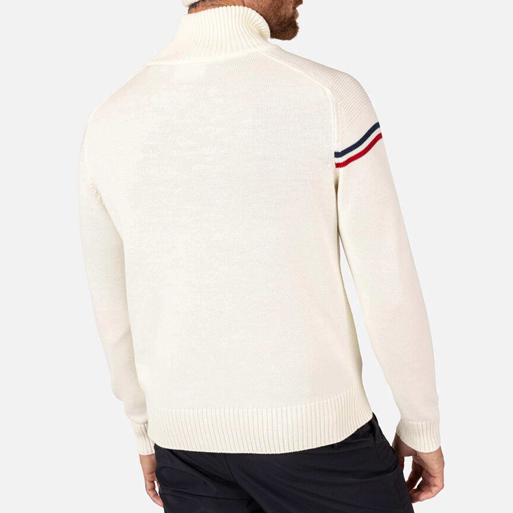 Odysseus Half Zip Sweater in Nature White