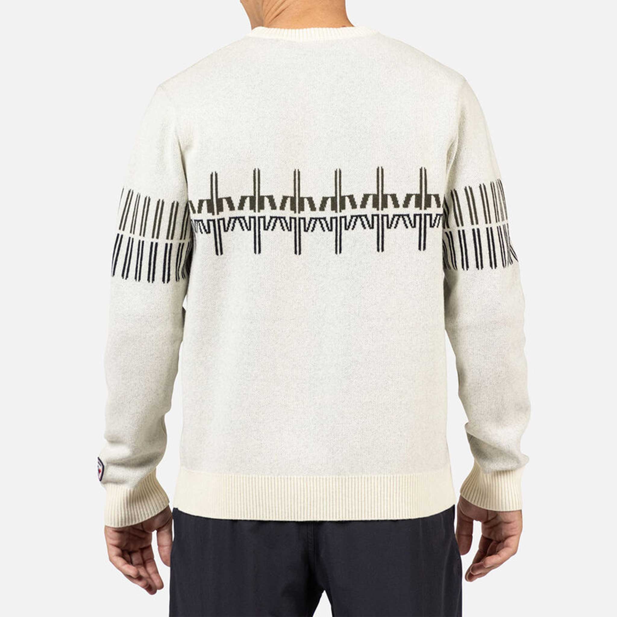 Patterned Sweater in Nature White