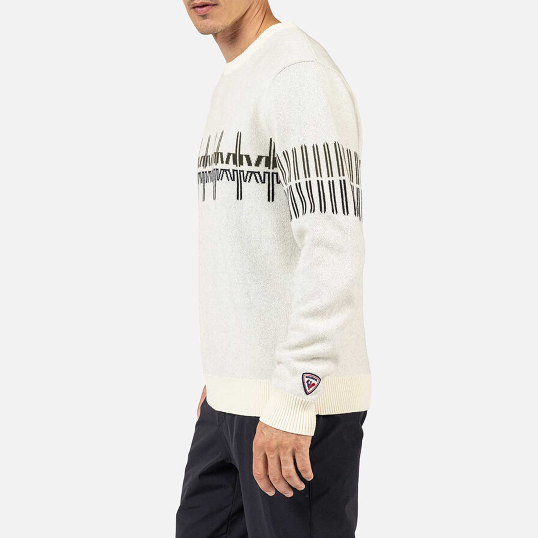 Patterned Sweater in Nature White