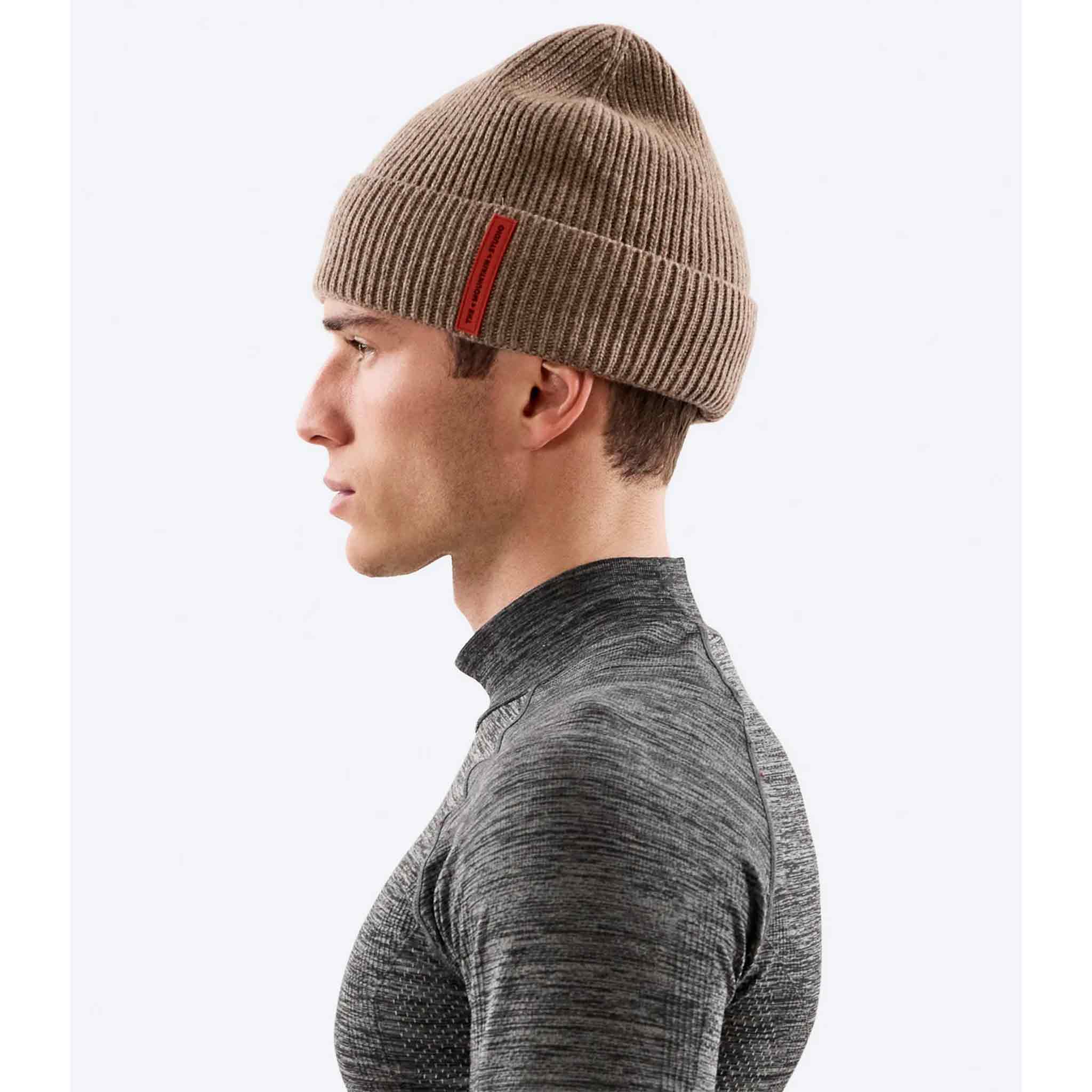 Cashmere Beanie in Brindle