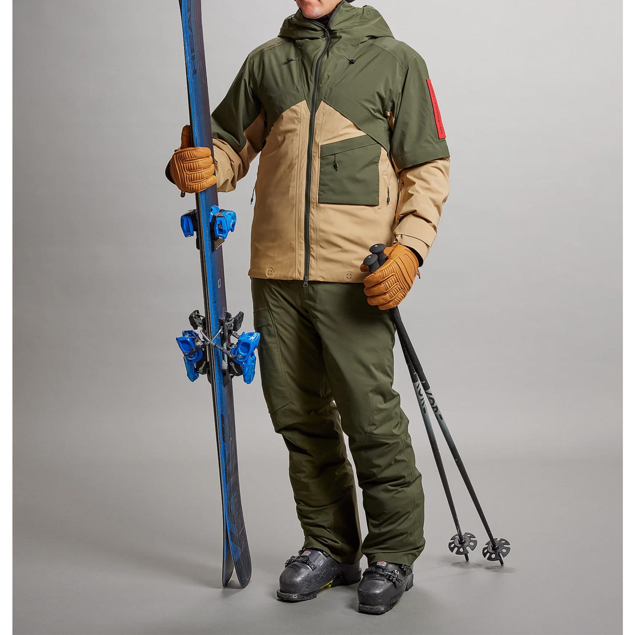 Gore-Tex 2L Stretch Jacket in Forest Green/Sand