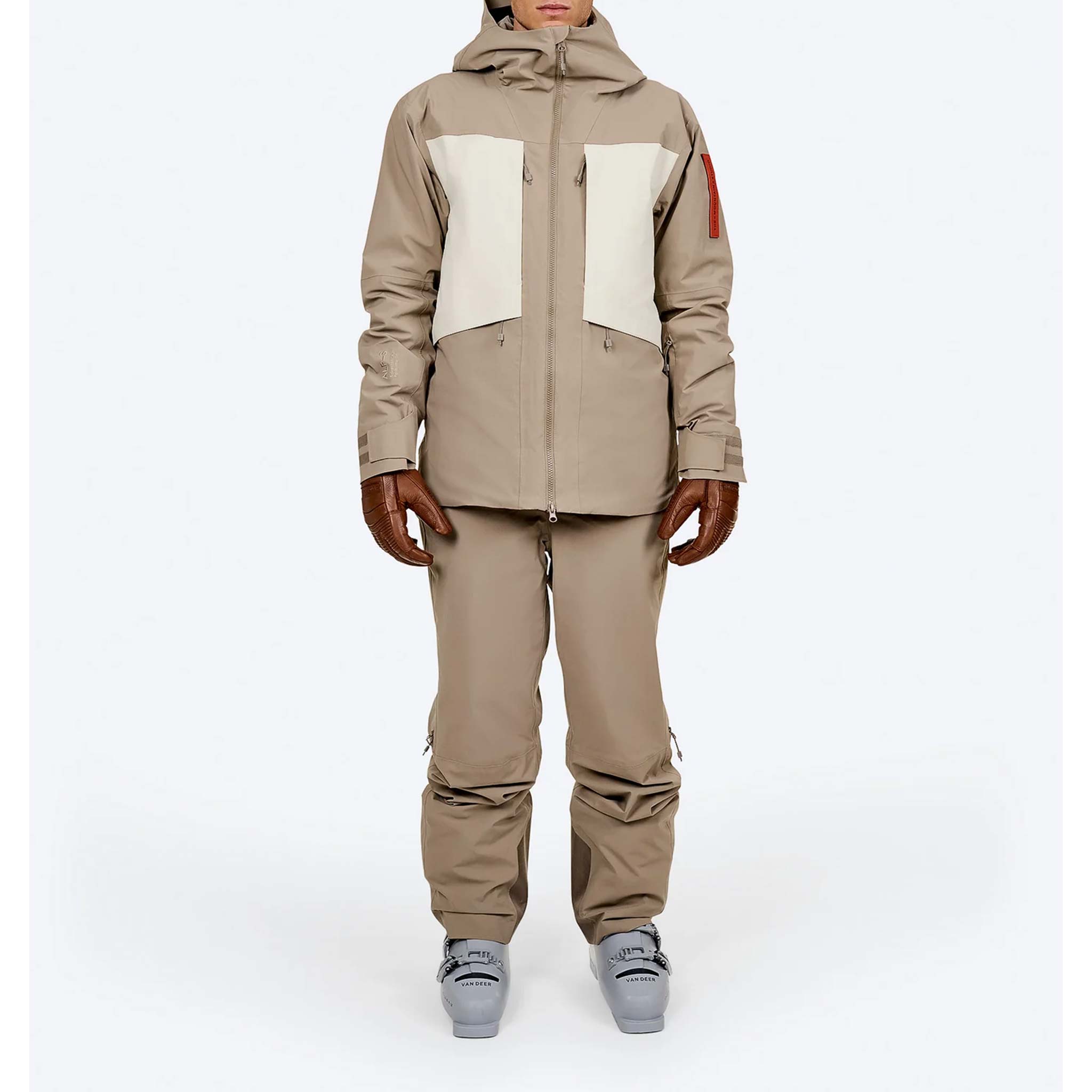 Hybrid 3L Shell Ski Jacket in Brindle