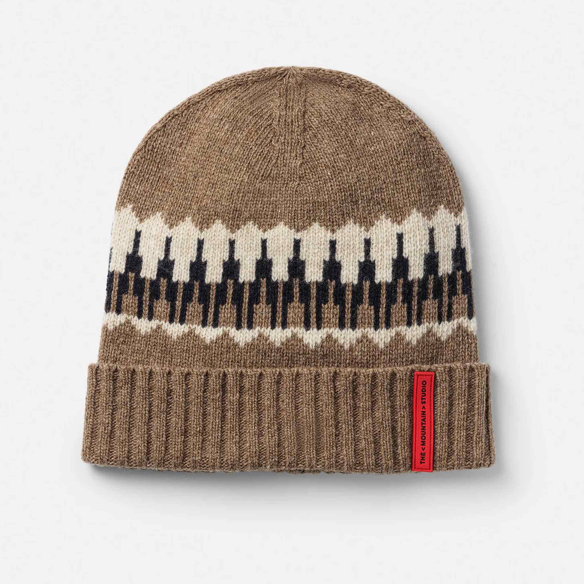 Lambswool Beanie in Brindle