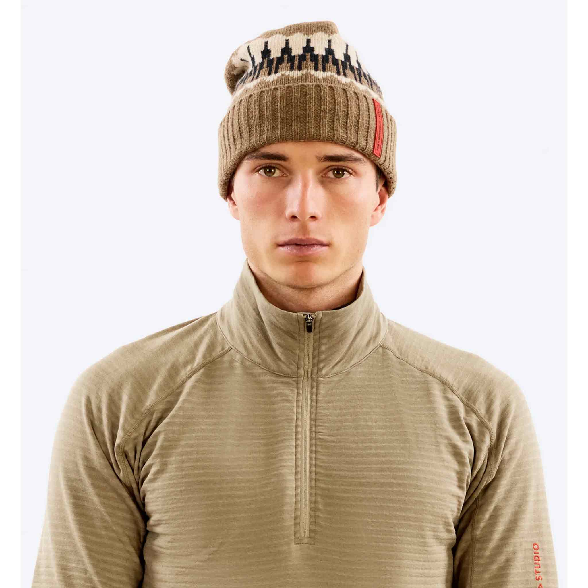 Lambswool Beanie in Brindle