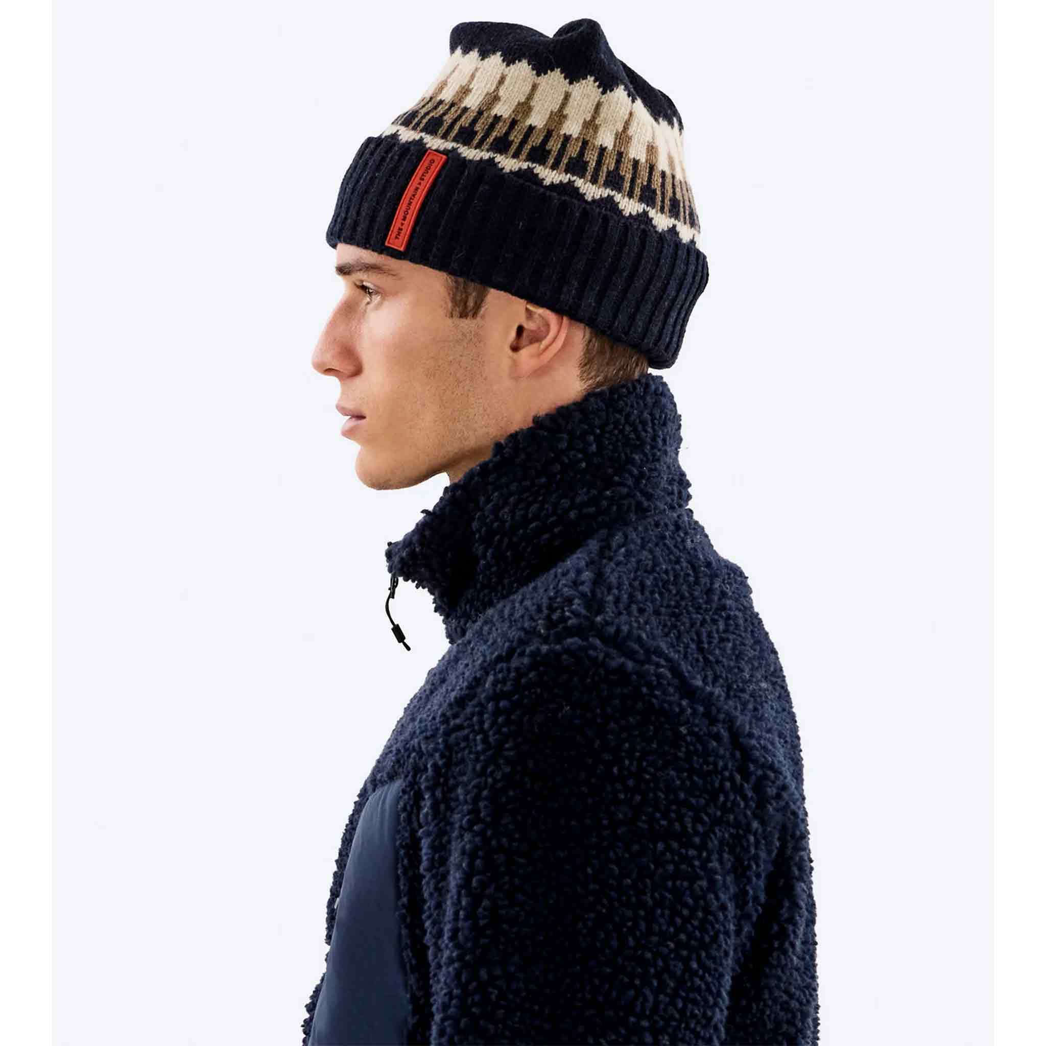 Lambswool Beanie in Sky Captain