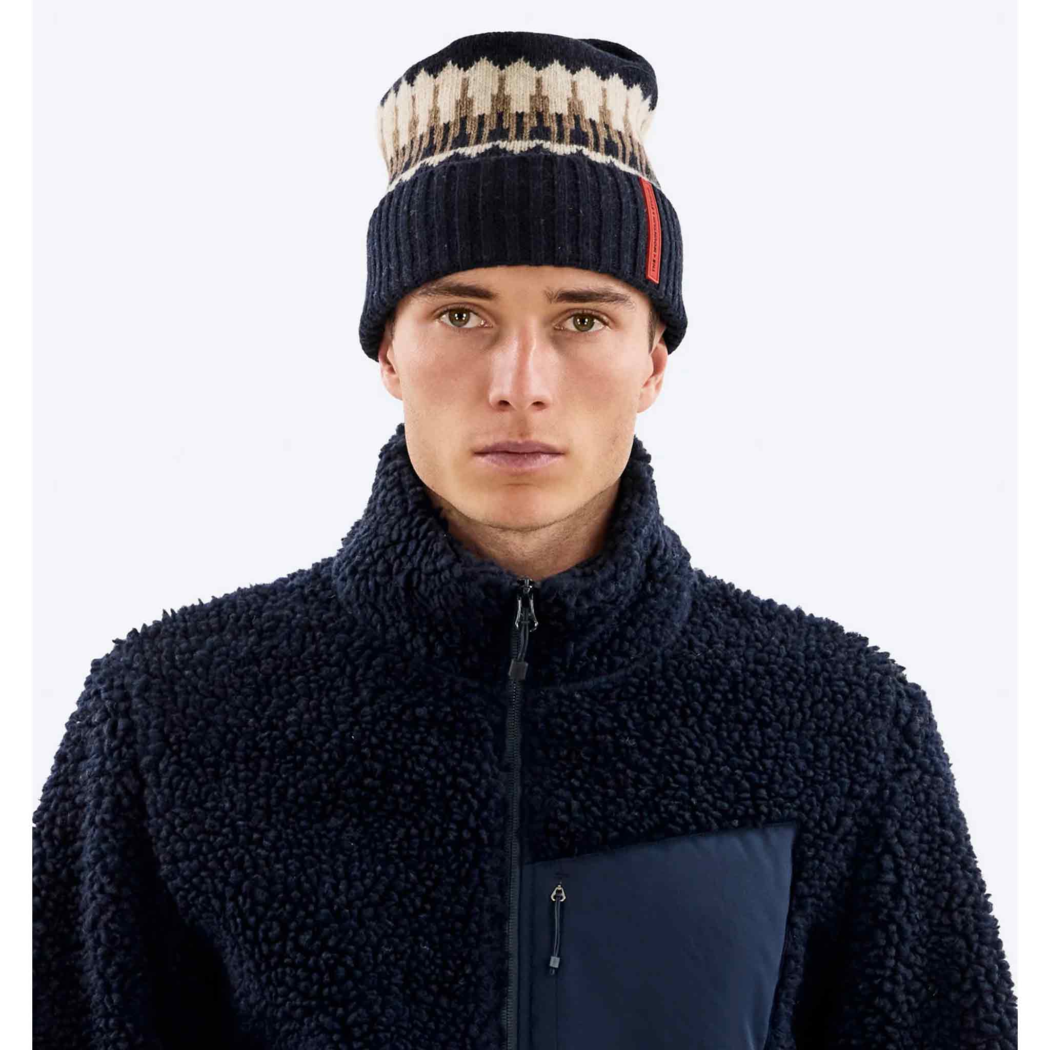 Lambswool Beanie in Sky Captain