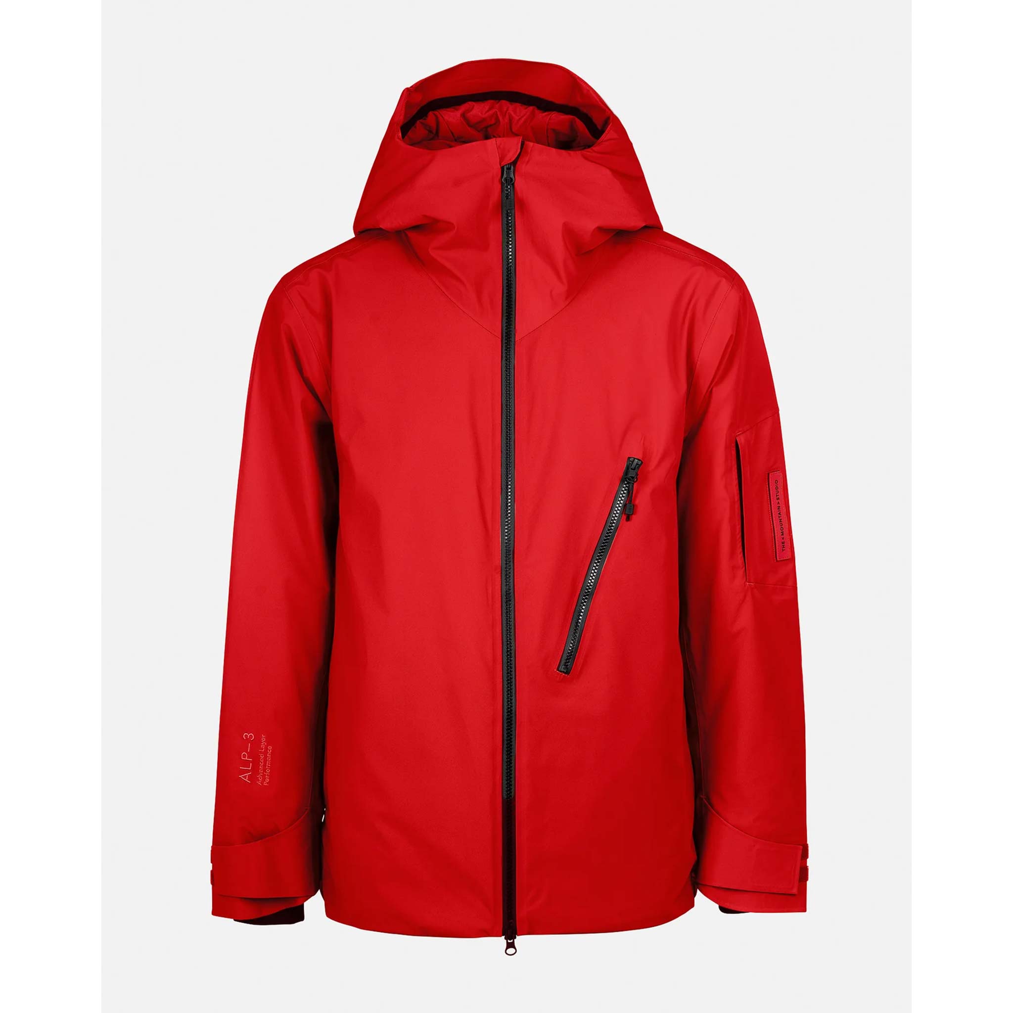 Stretch Insulated Ski Jacket in Red