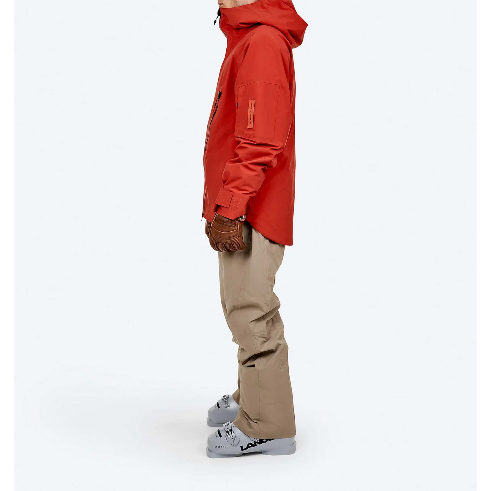 Stretch Insulated Ski Jacket in Red