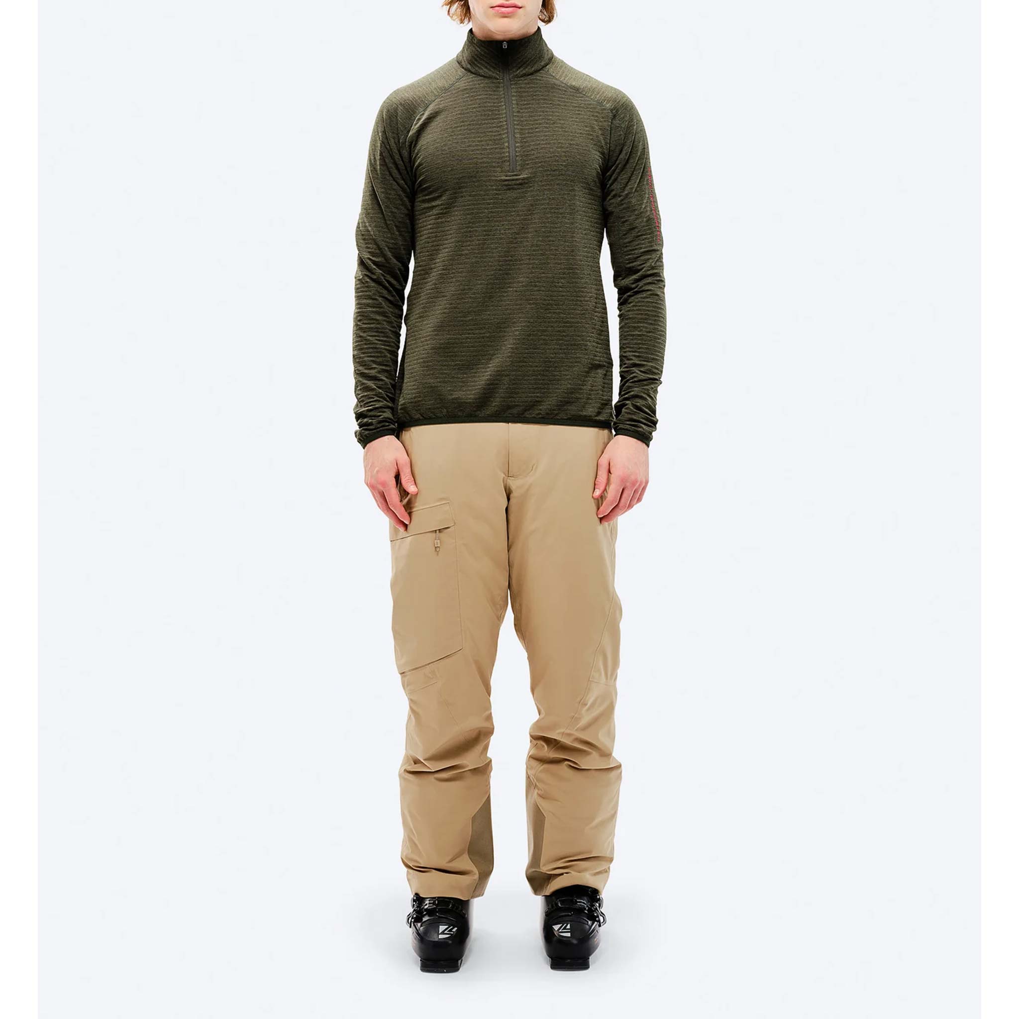 Tech Half Zip in Forest Green