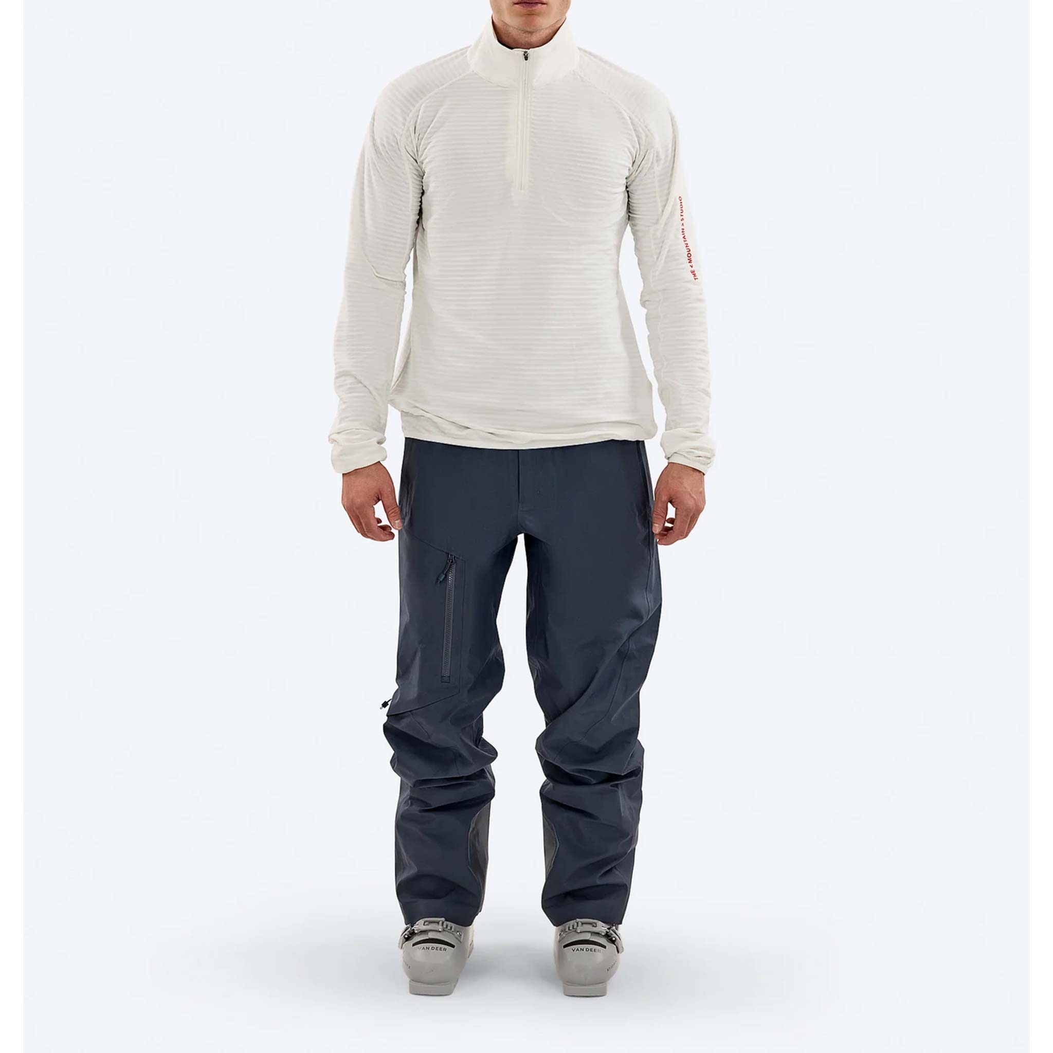 Tech Half Zip in White