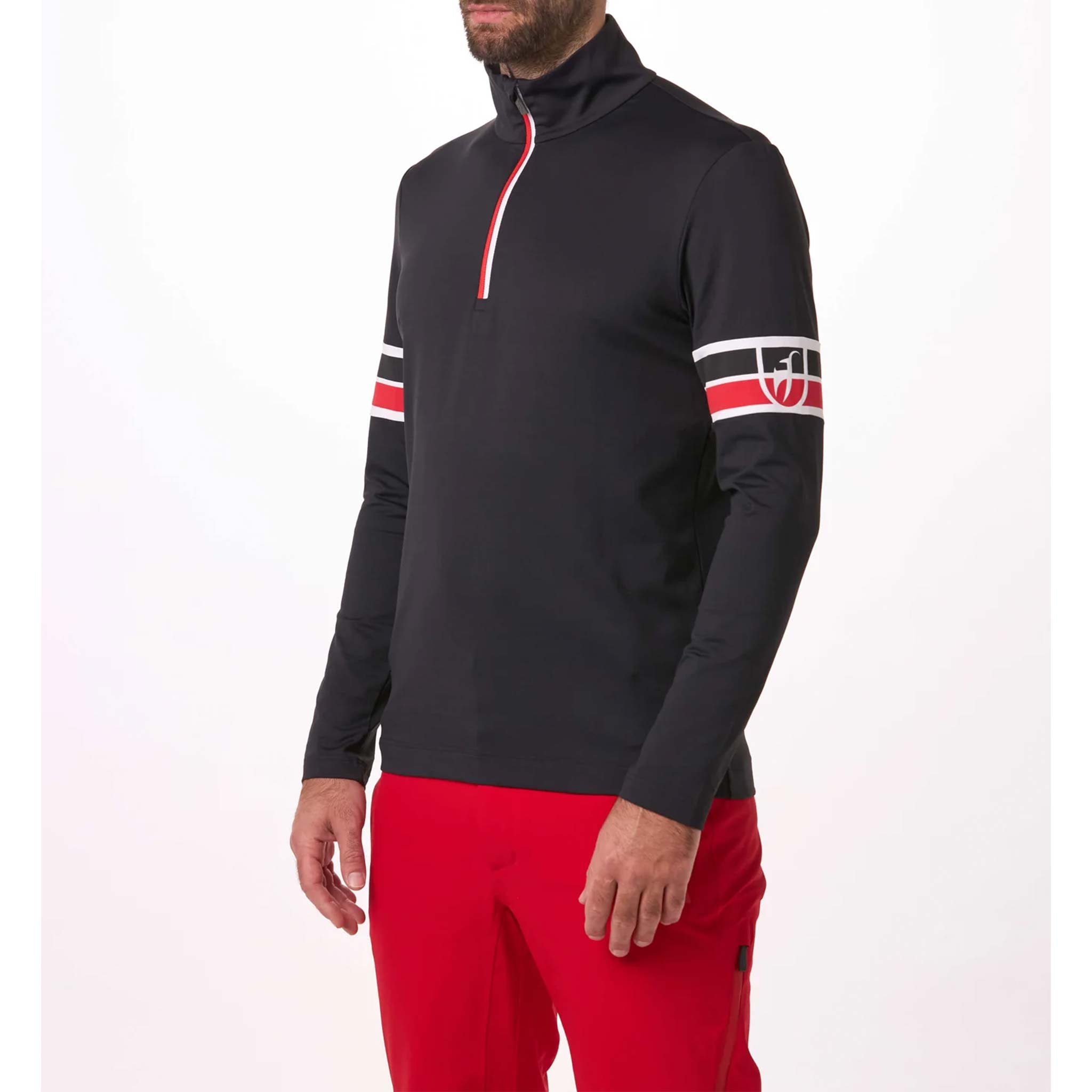 Mateo Half Zip in Black