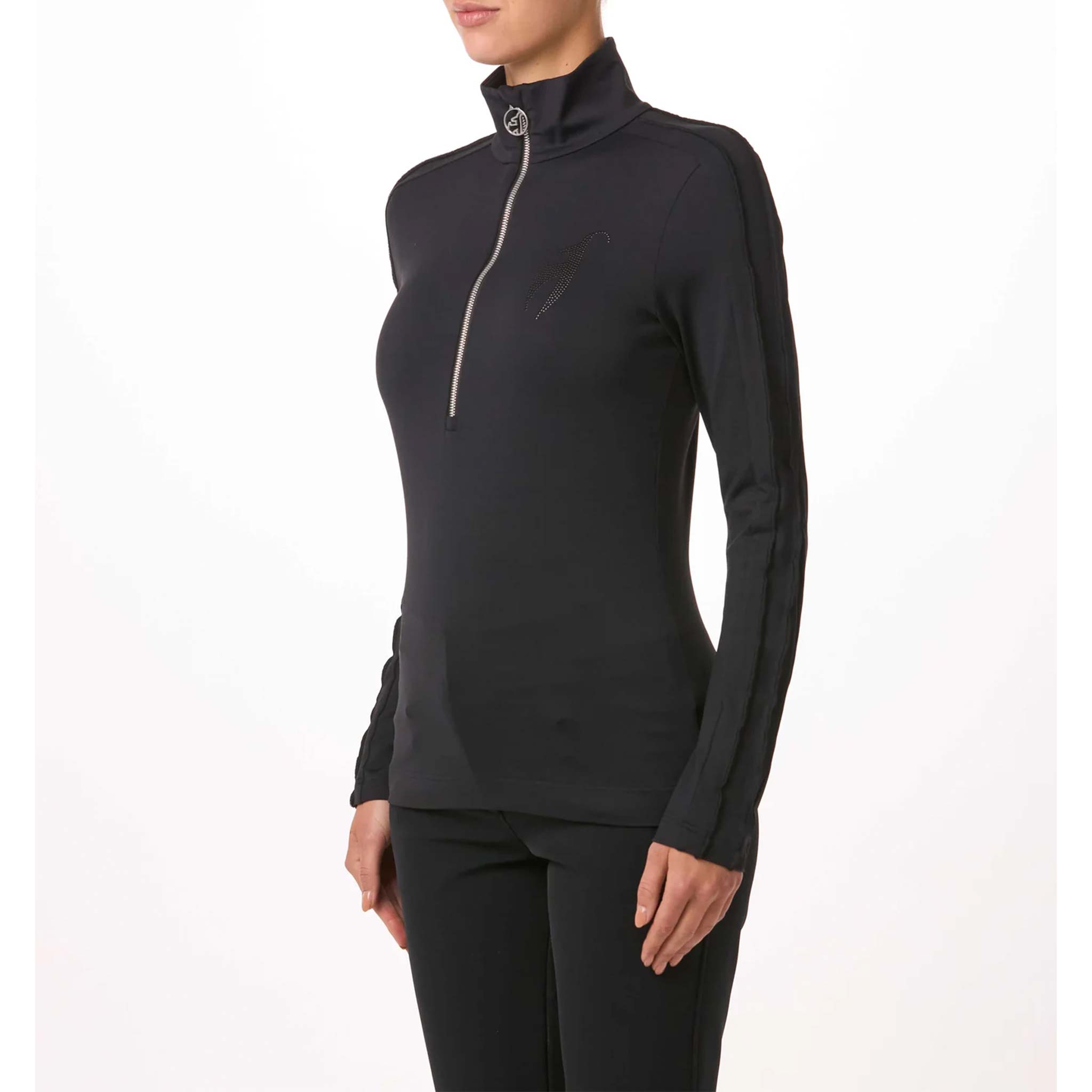 Vreni Half Zip in Black