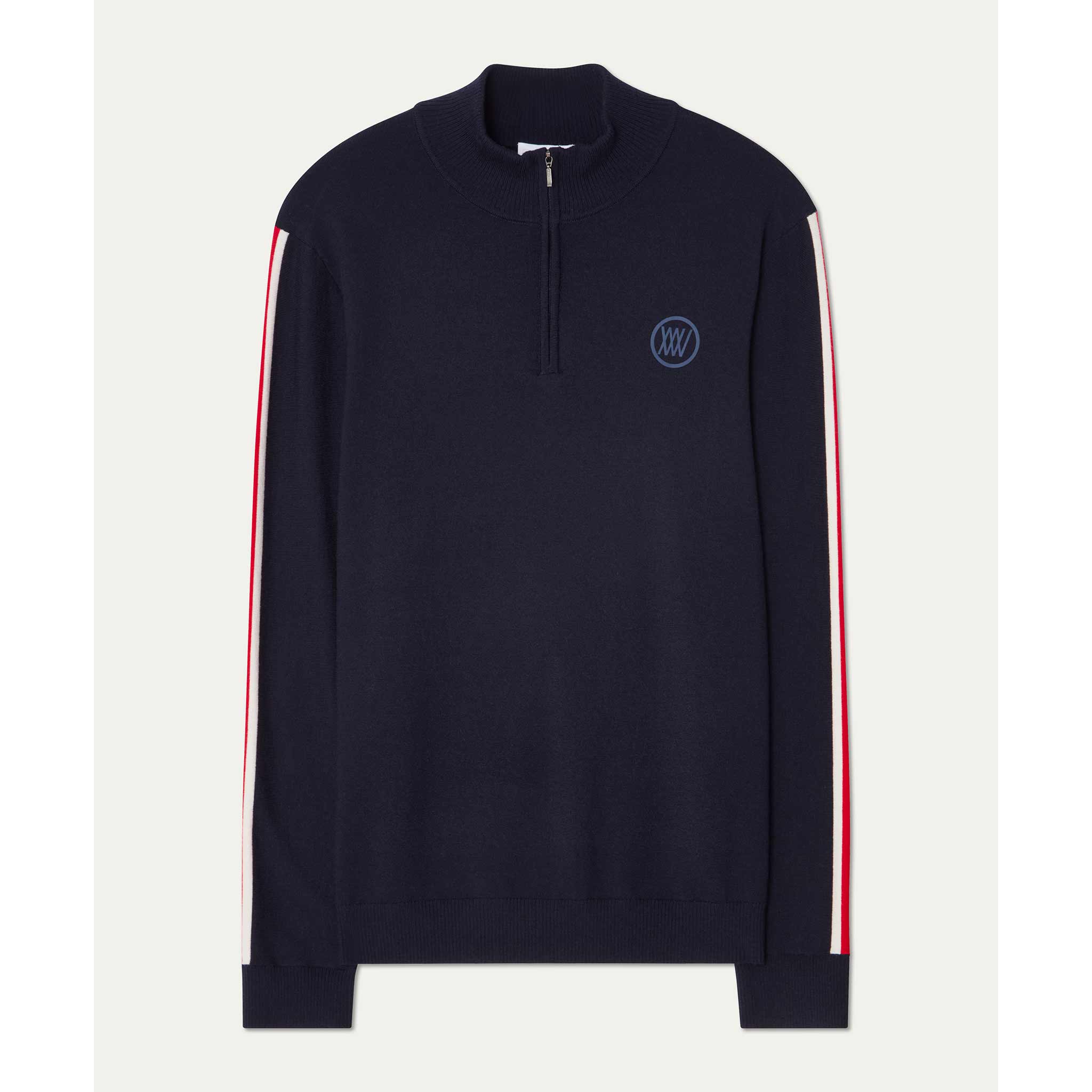 Freebird Zipup Sweater in Navy