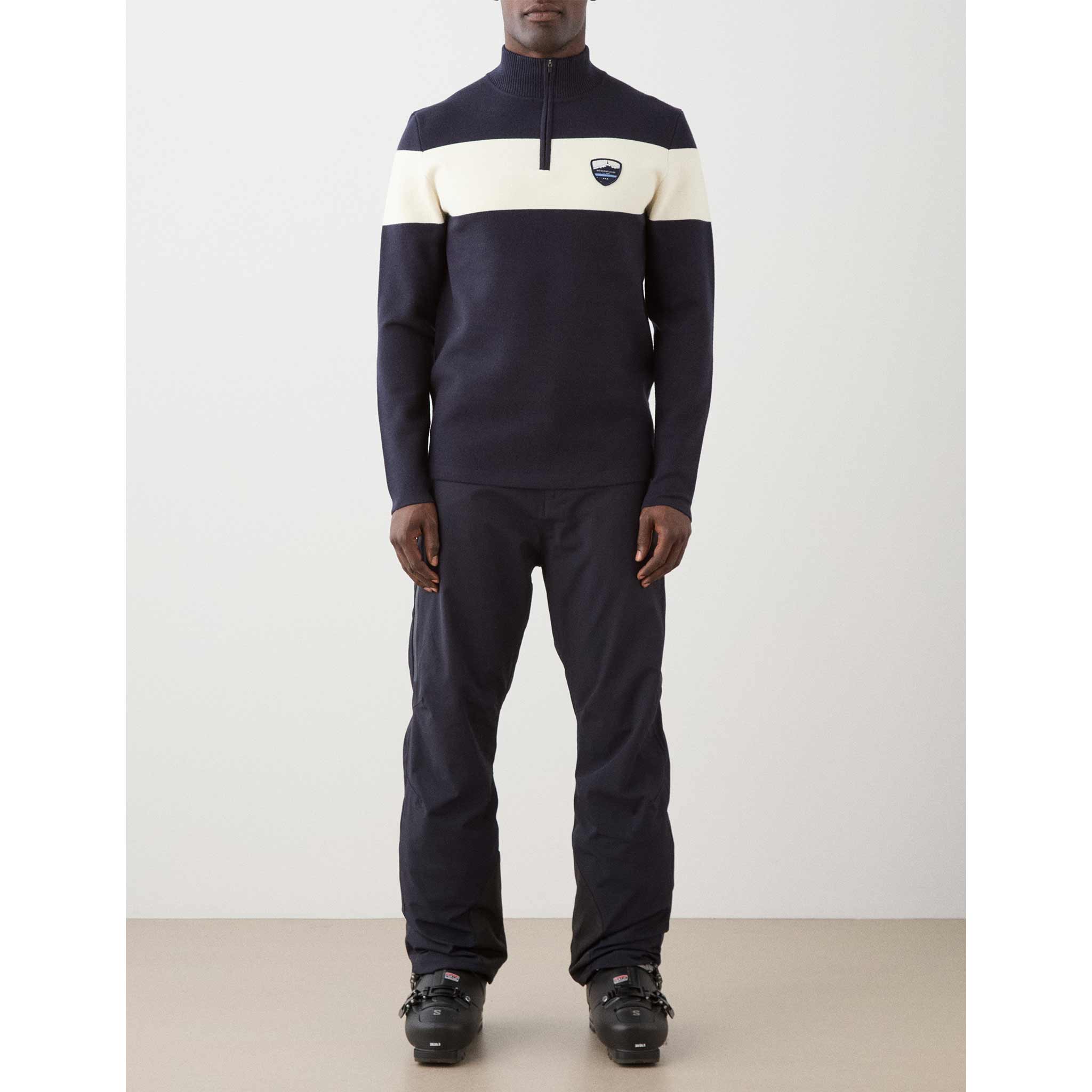 Holmenkollen Zipup Sweater in Navy