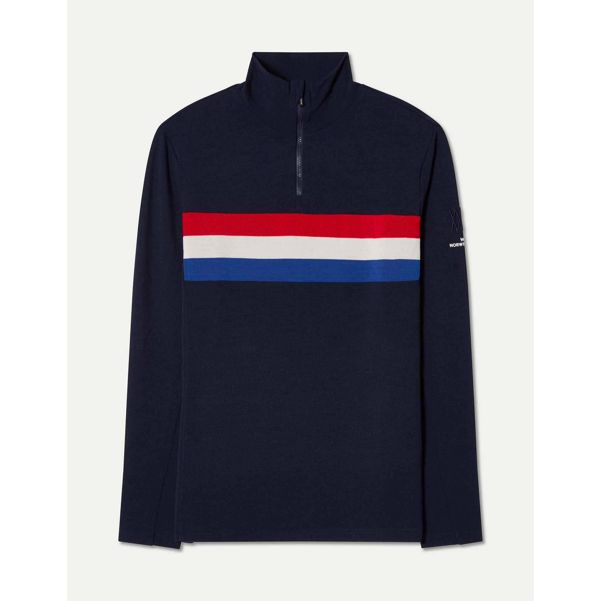 Ski Zipup Sweater in Navy