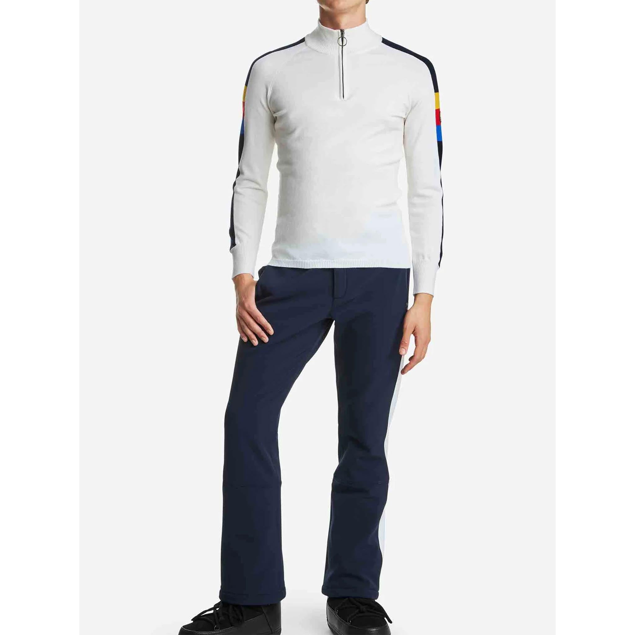 Varden Zipup Sweater in White