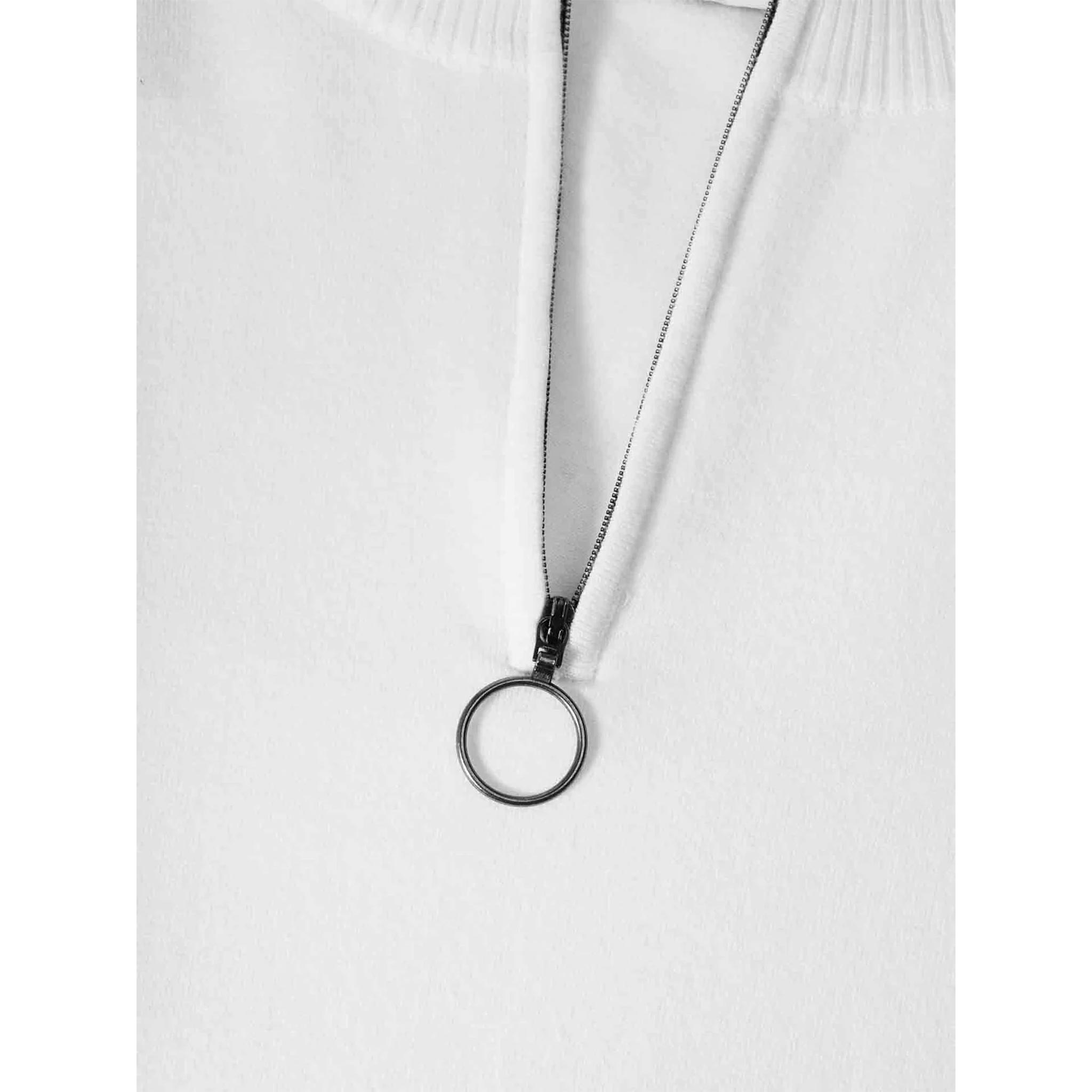 Varden Zipup Sweater in White