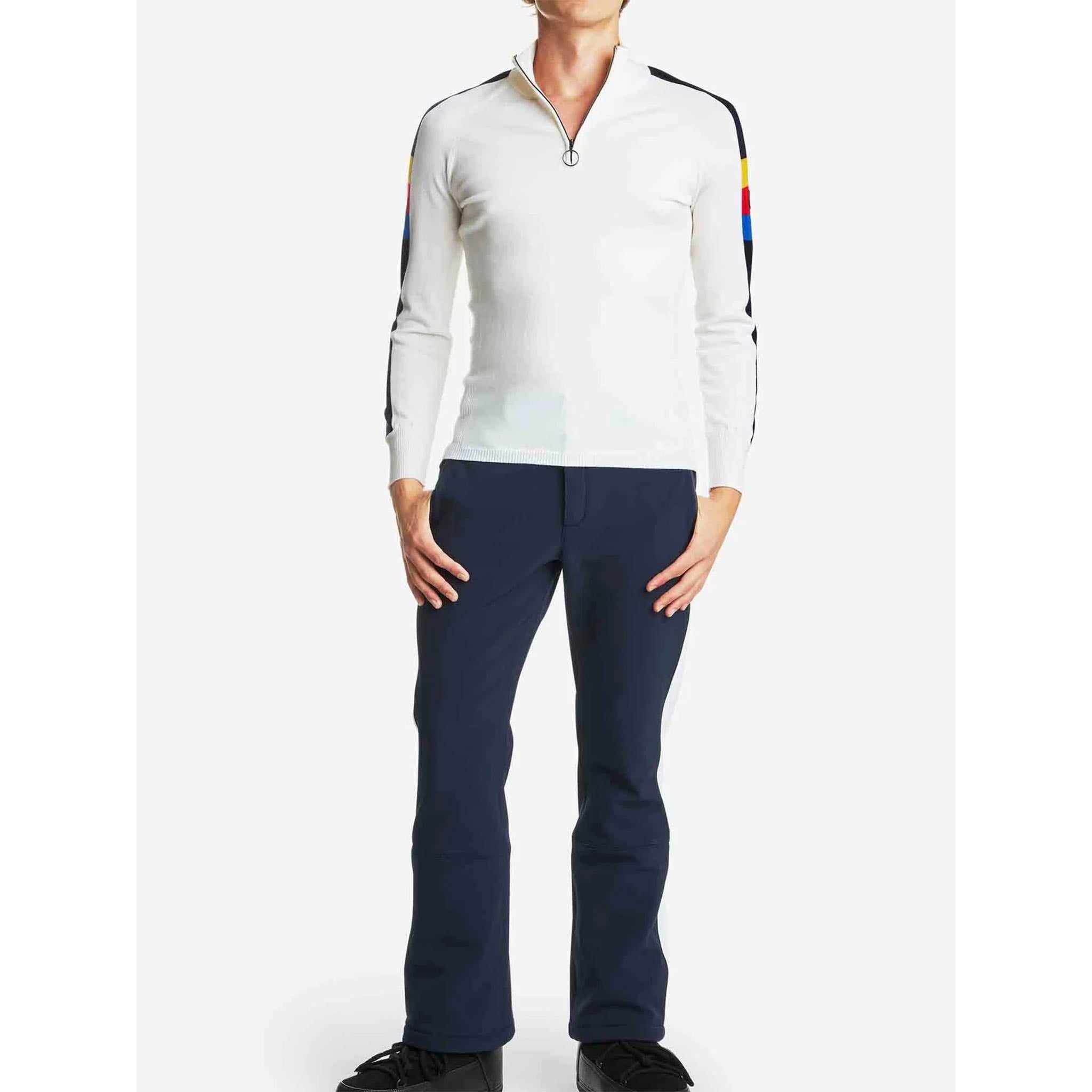 Varden Zipup Sweater in White