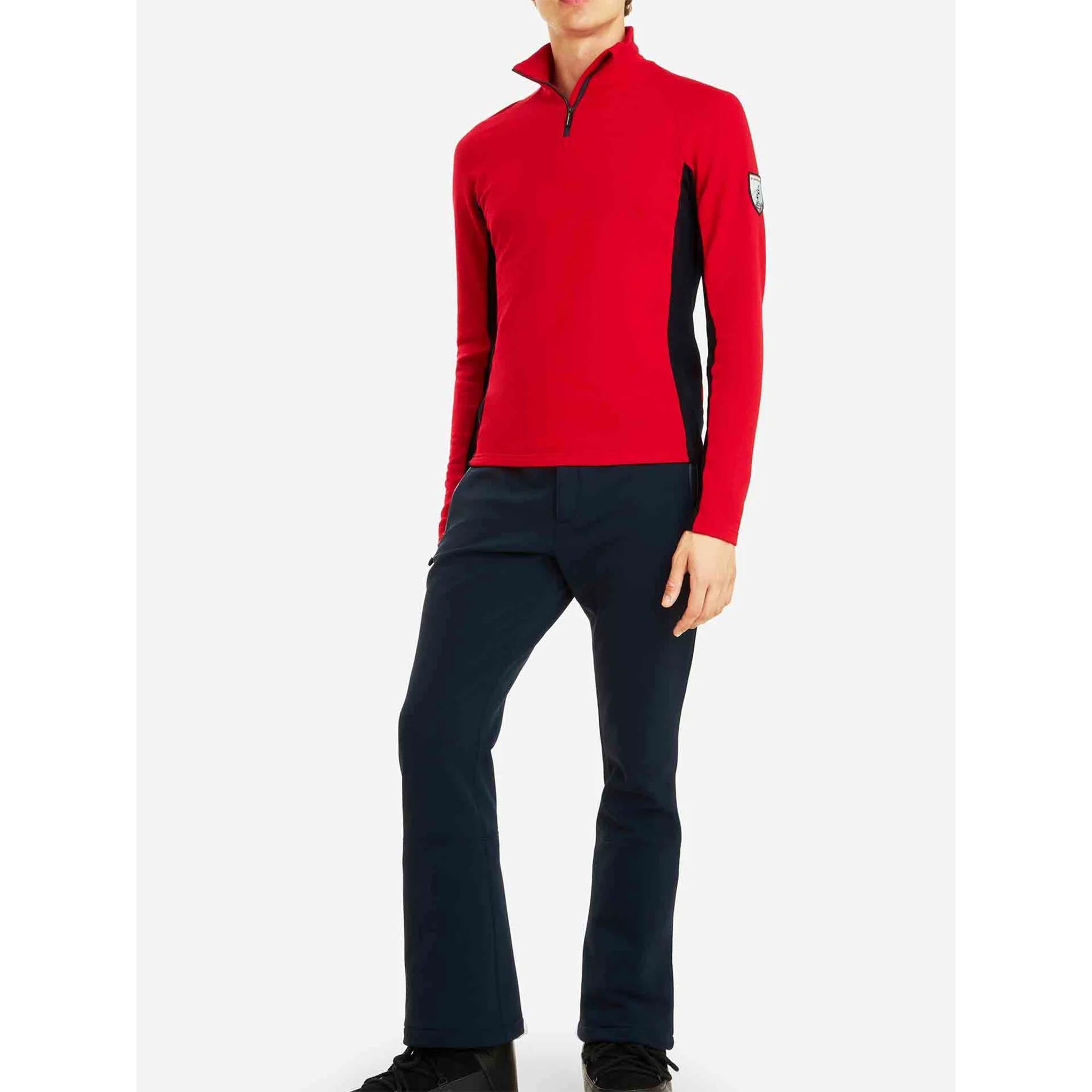 Voss Zipup Sweater in Red