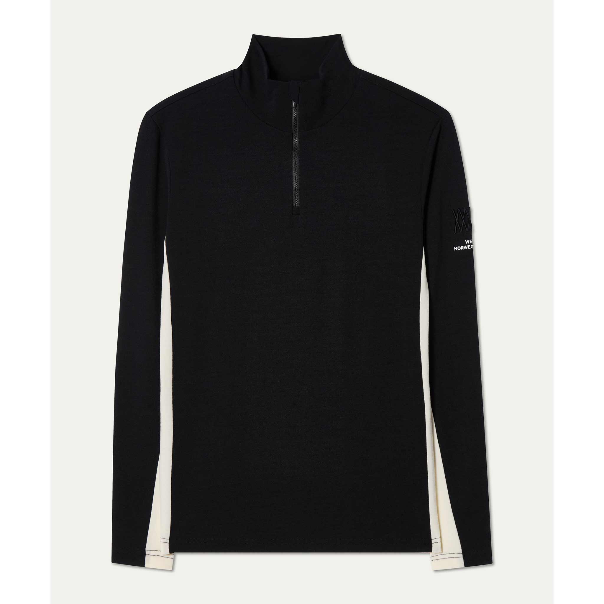 Voss Zipup Sweater in Black