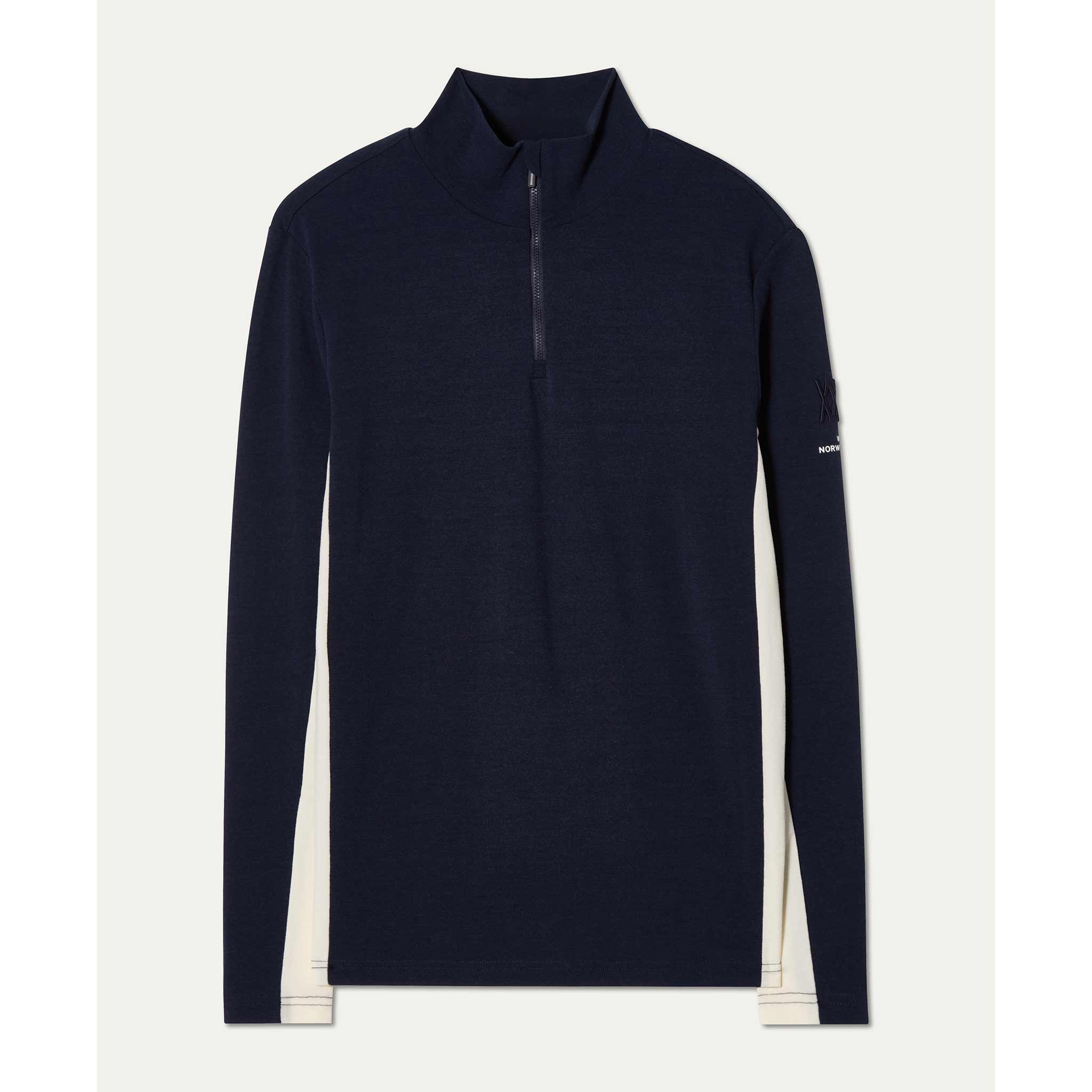 Voss Zipup Sweater in Navy