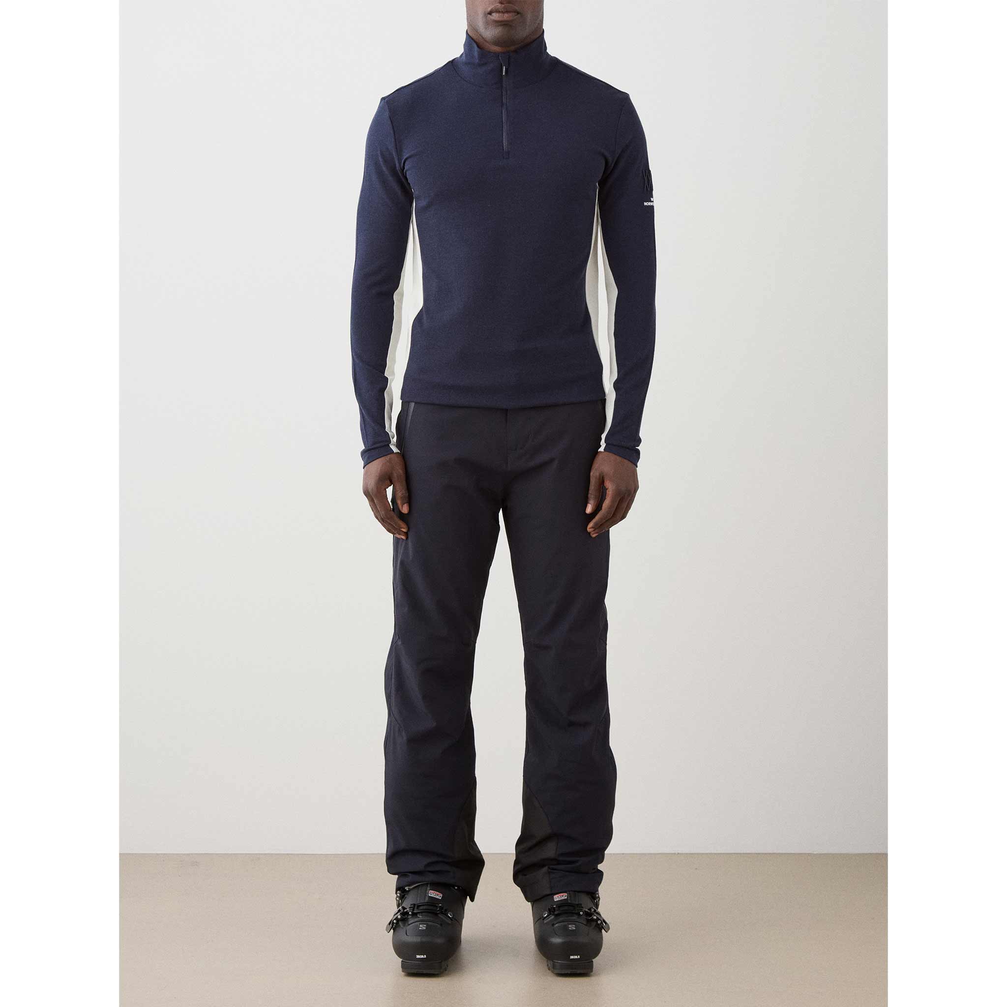 Voss Zipup Sweater in Navy