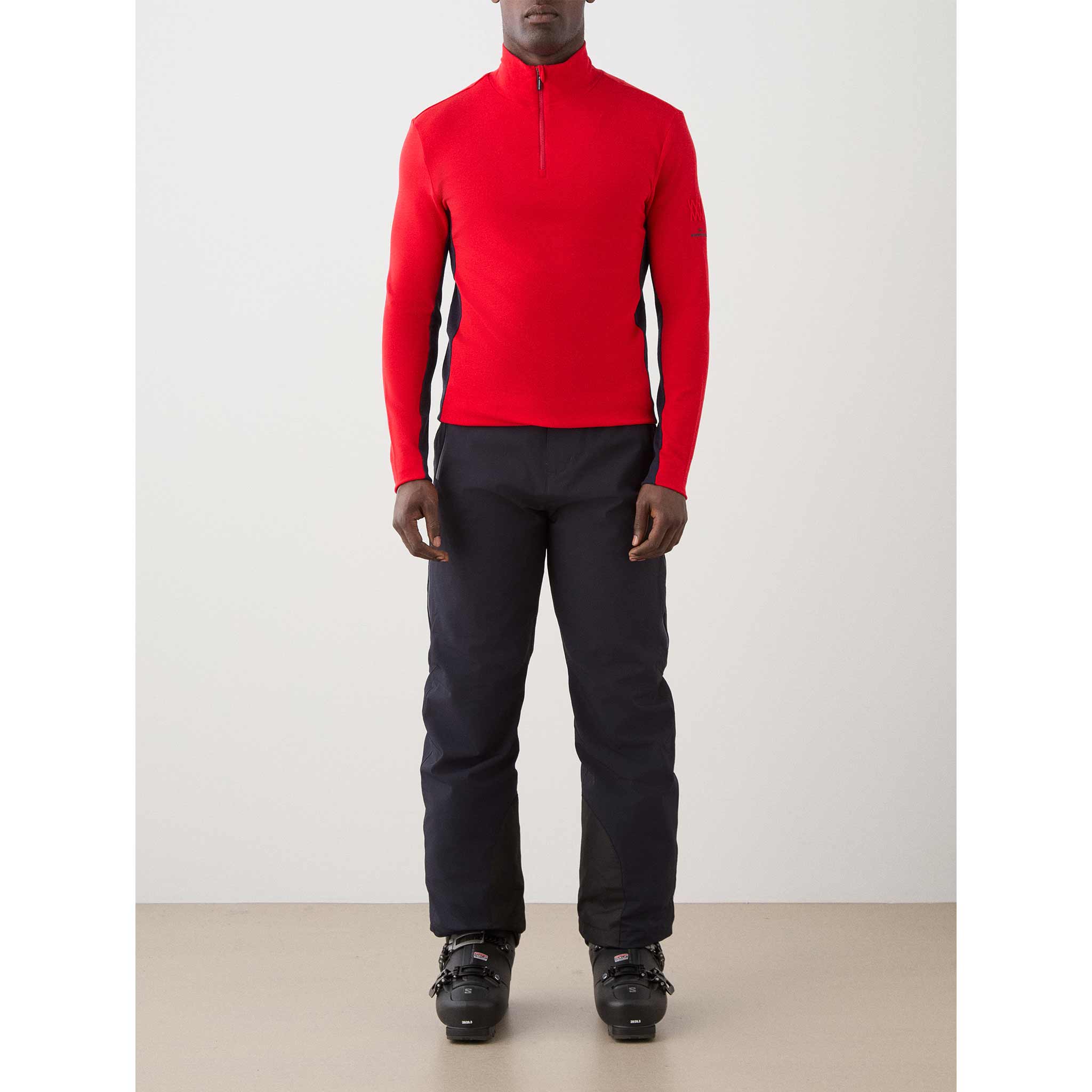 Voss Zipup Sweater in Red