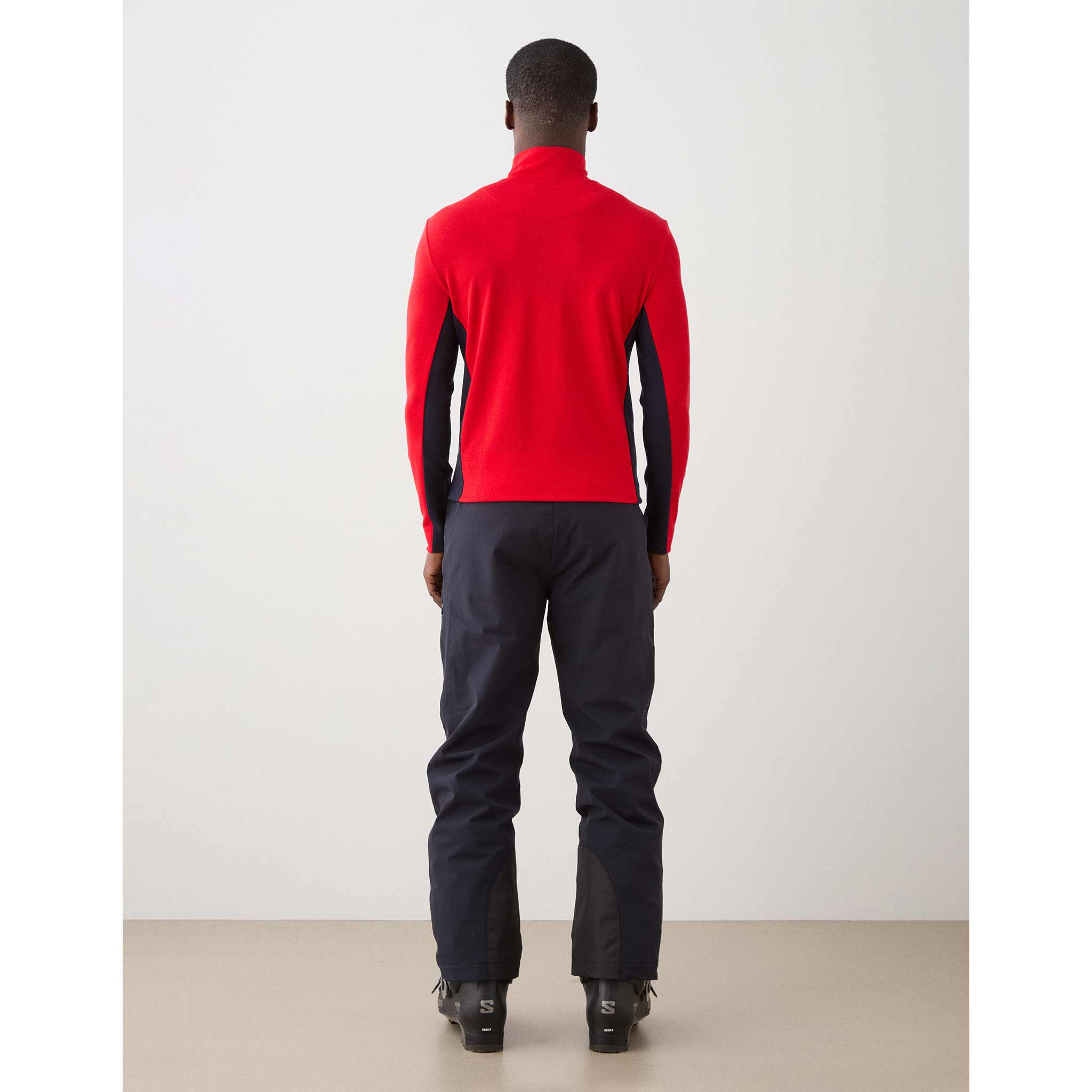 Voss Zipup Sweater in Red
