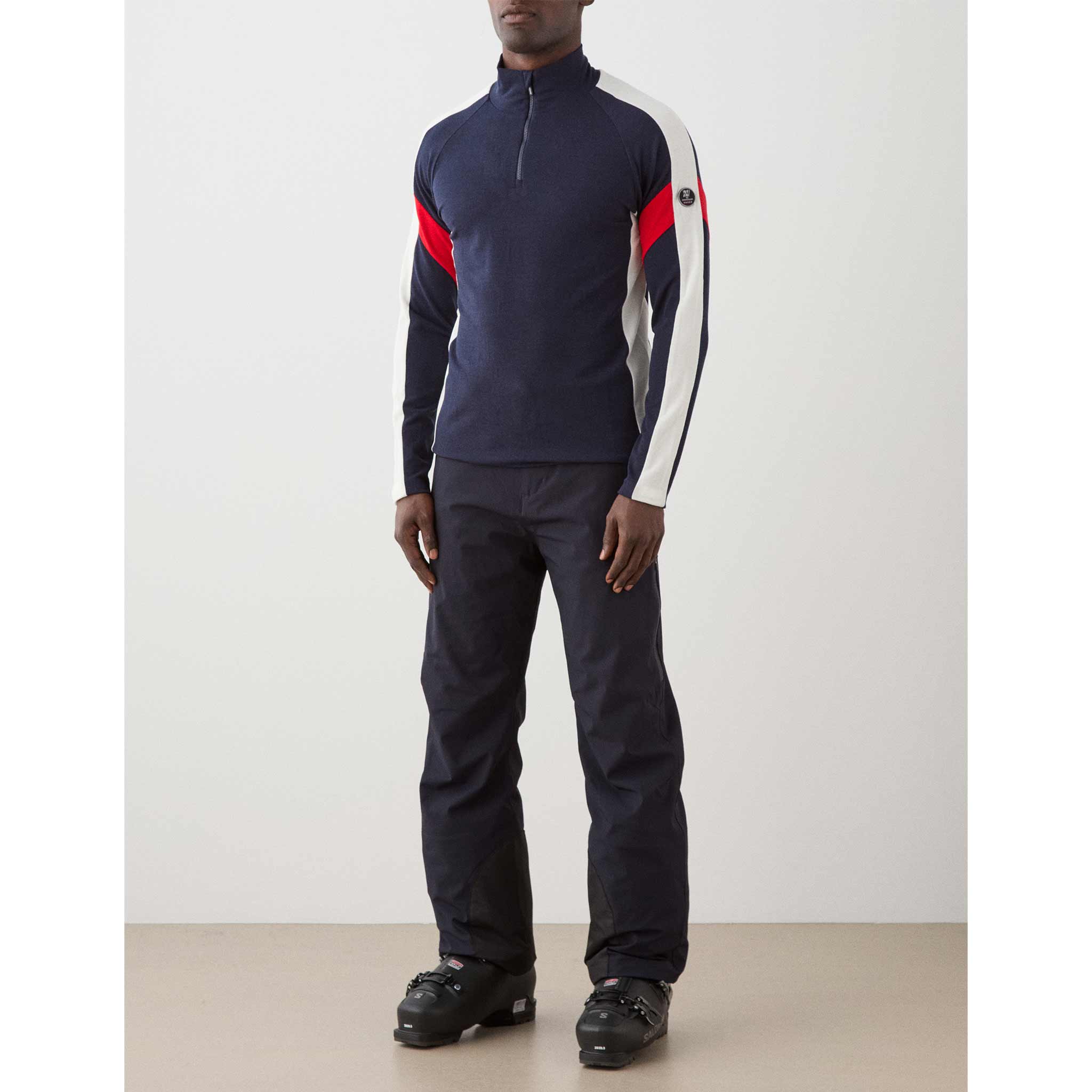 Zermatt Zipup Sweater in Navy