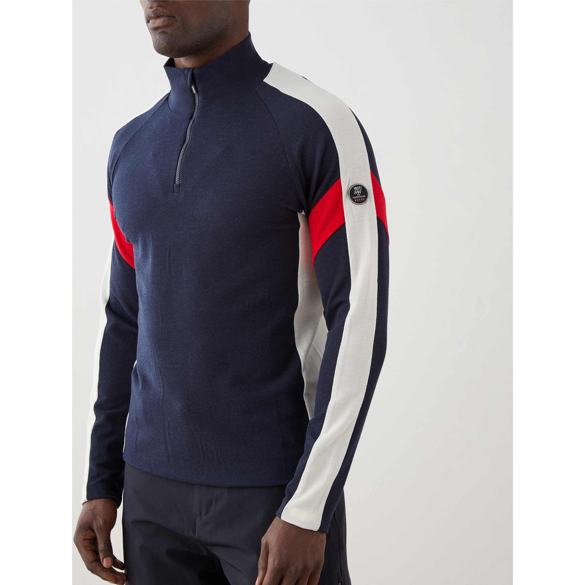 Zermatt Zipup Sweater in Navy