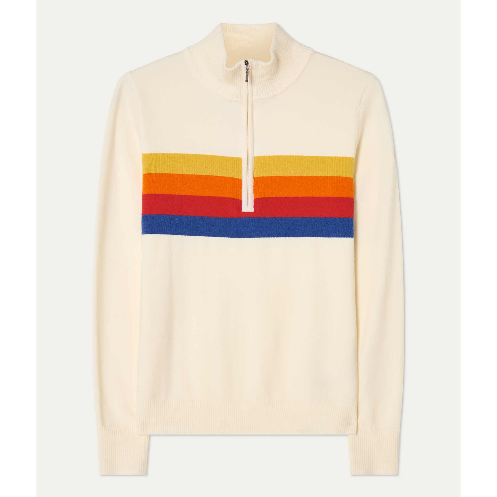 Freebird Zipup Sweater in White