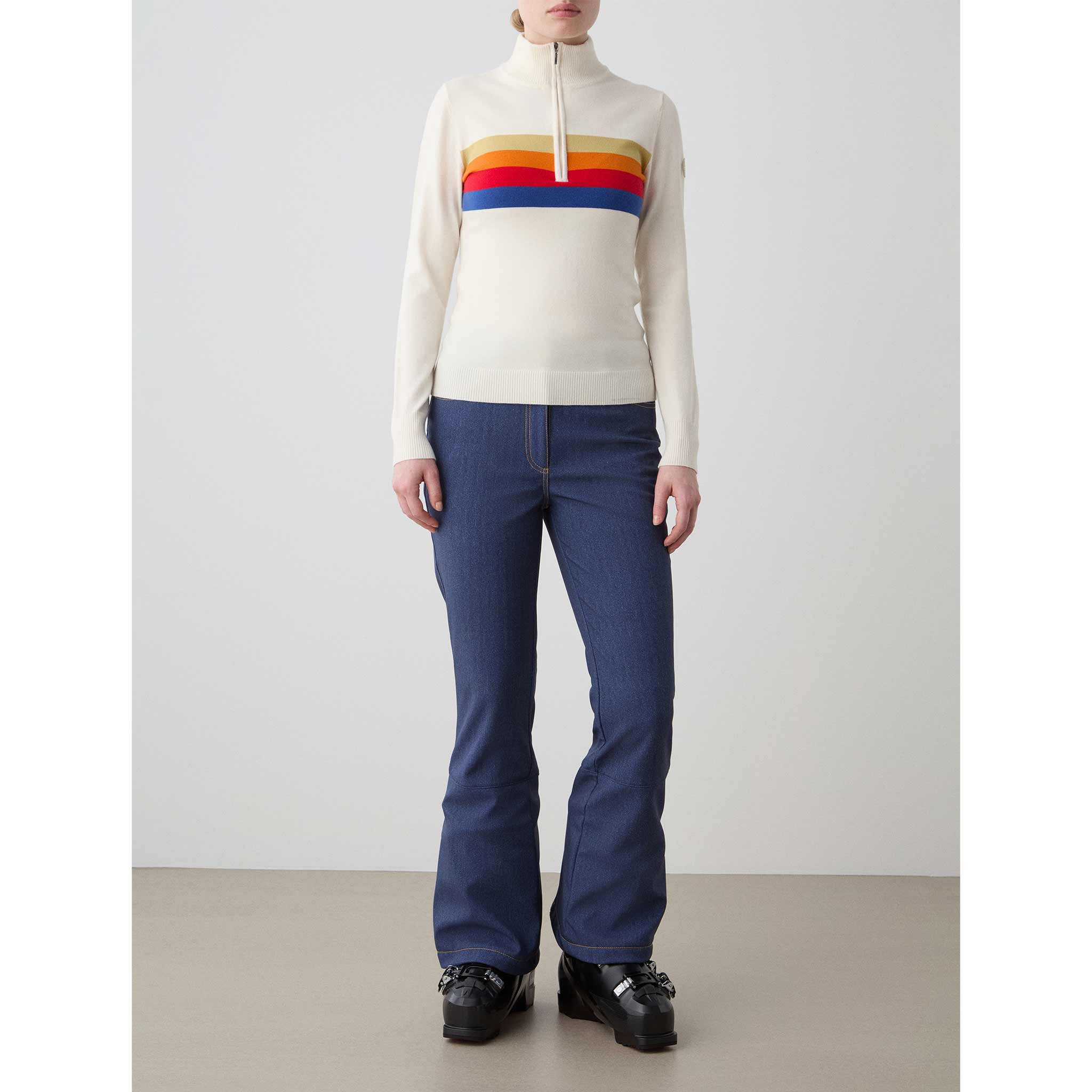 Freebird Zipup Sweater in White