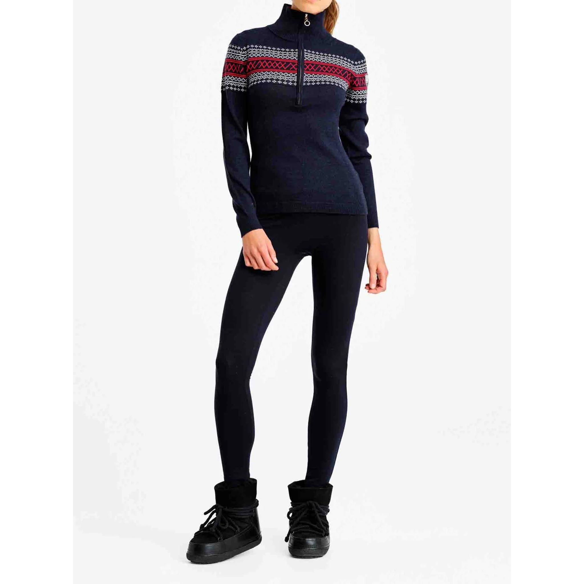 Signature Zipup Sweater in Navy