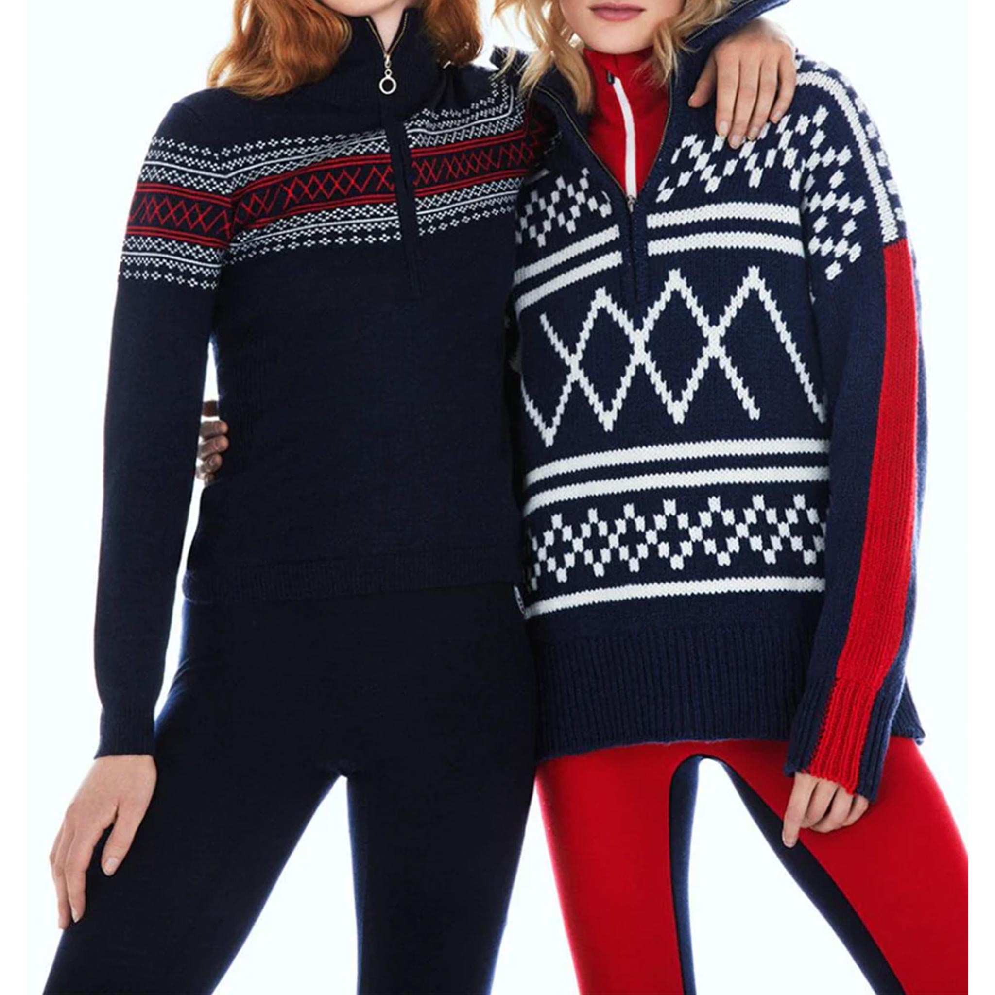 Signature Zipup Sweater in Navy