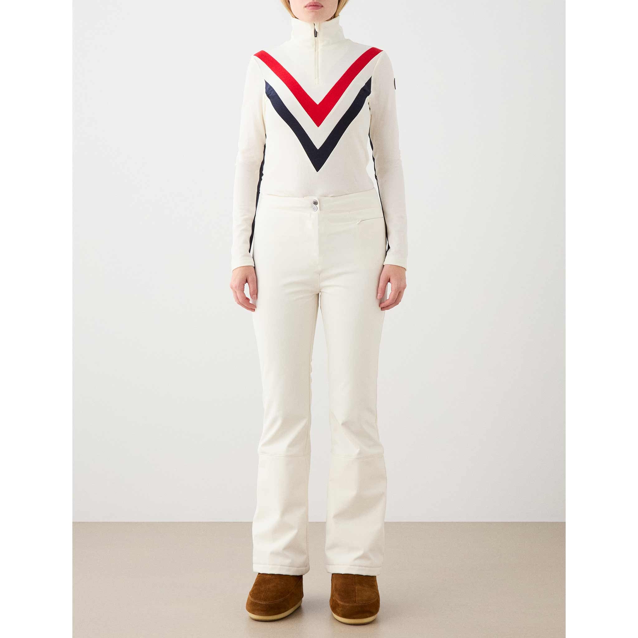 Voss Chevron Zipup Sweater in Flag