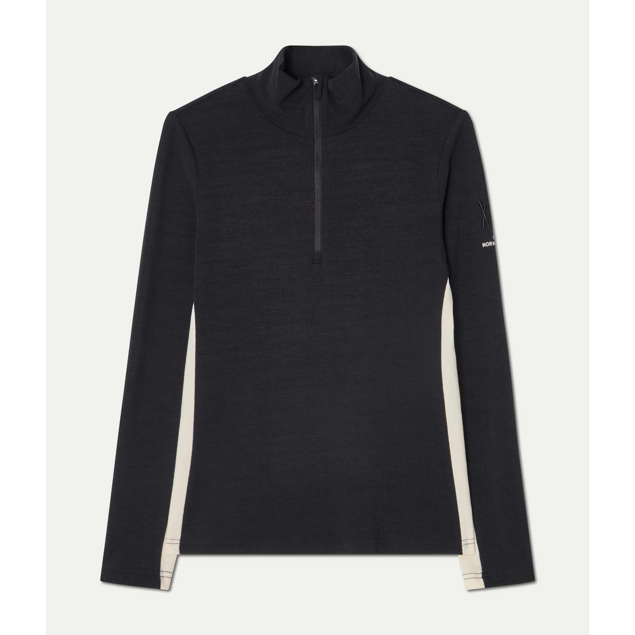 Voss Zipup Sweater in Black