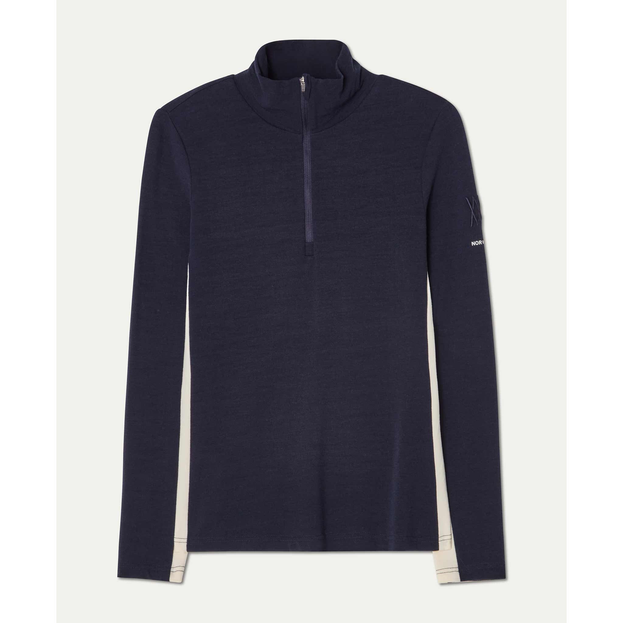 Voss Zipup Sweater in Navy