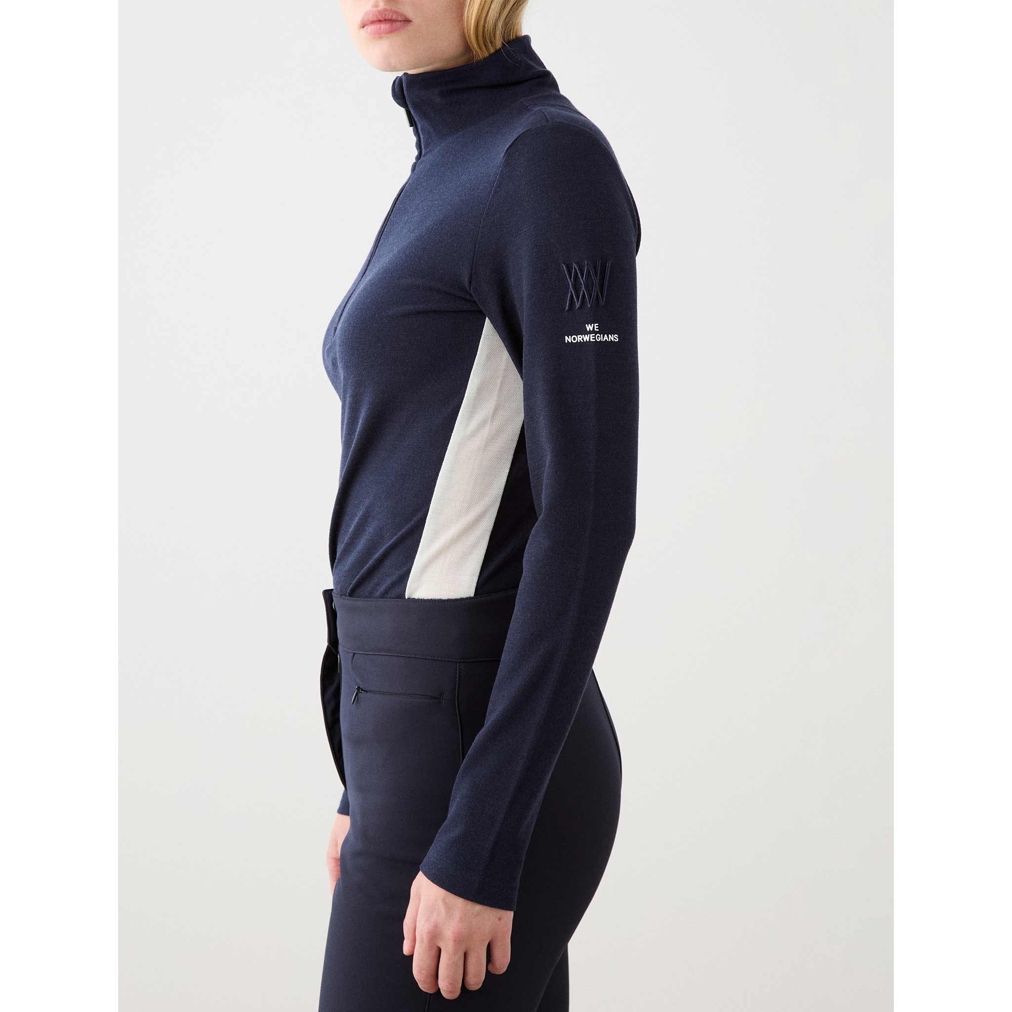 Voss Zipup Sweater in Navy