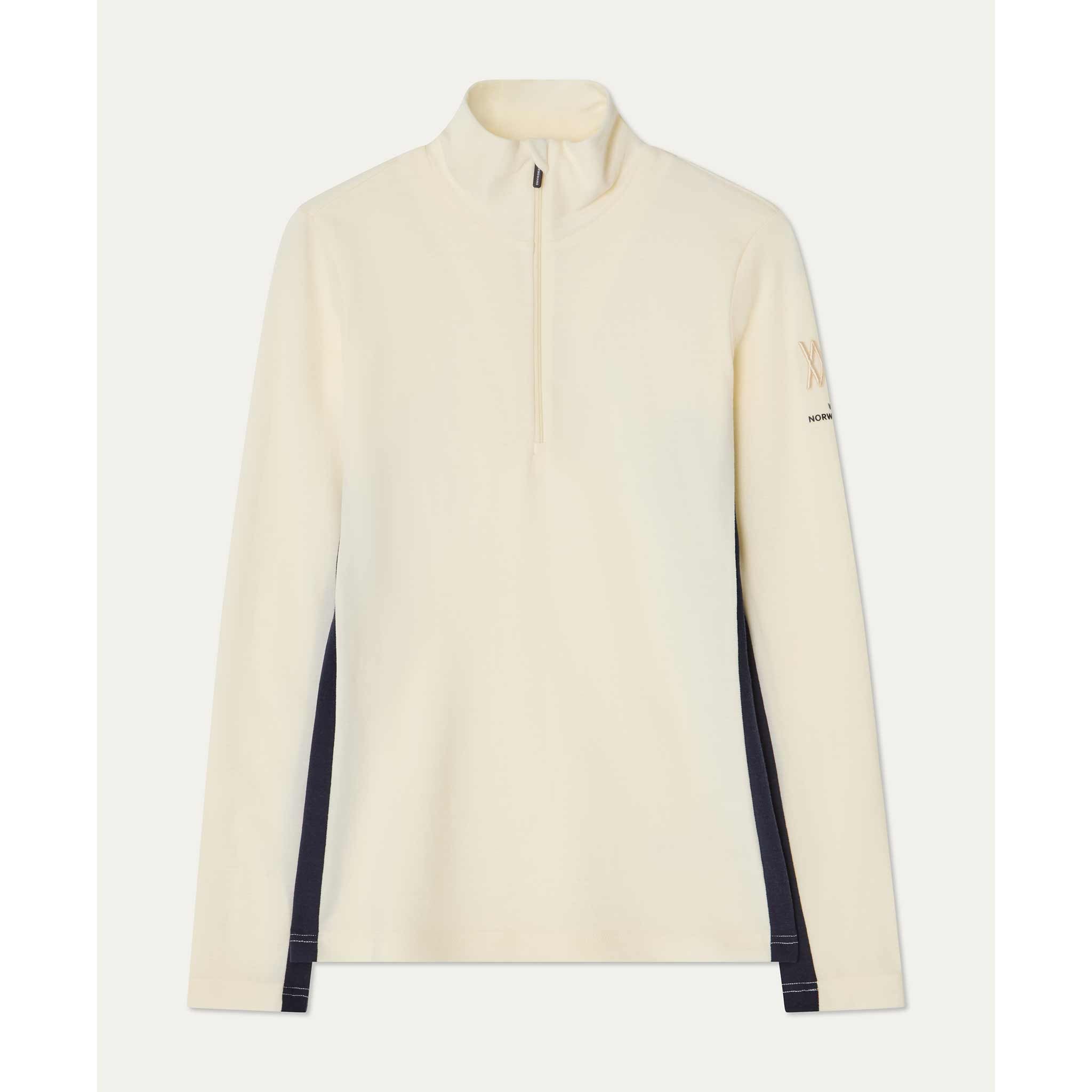 Voss Zipup Sweater in White