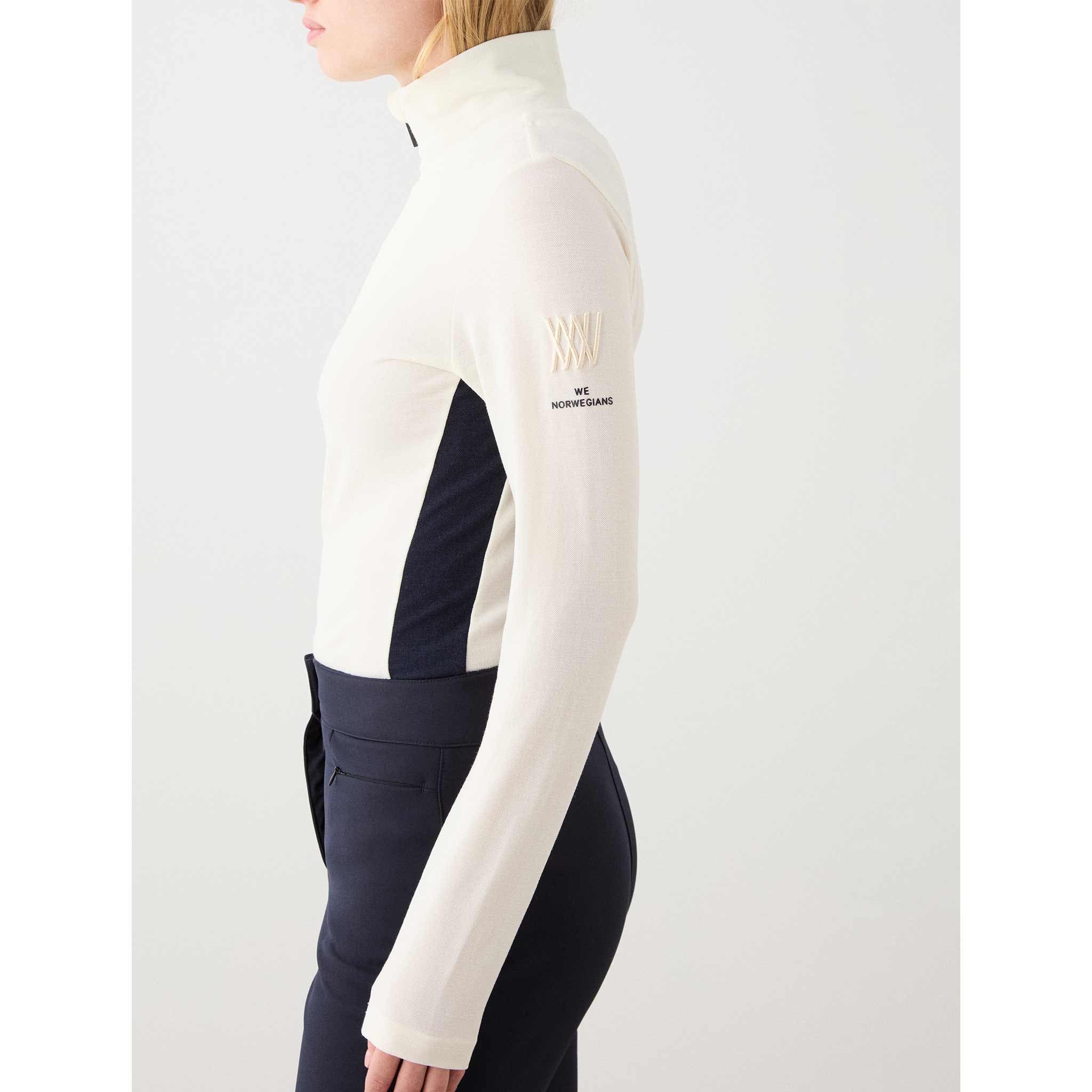 Voss Zipup Sweater in White
