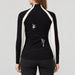 Alp n Rock women's Ashna Mockneck in black, back view on model.