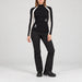 Alp n Rock women's Ashna Mockneck in black, full outfit with black softshell ski pants.