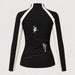 Alp n Rock women's Ashna Mockneck in black, back view.