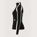Alp n Rock women's Ashna Mockneck in black, side view.