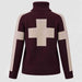 Alp n Rock women's Killian Sweater in cabernet, back view.
