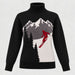 Alp n Rock women's Portia Ski Sweater in black, front view.